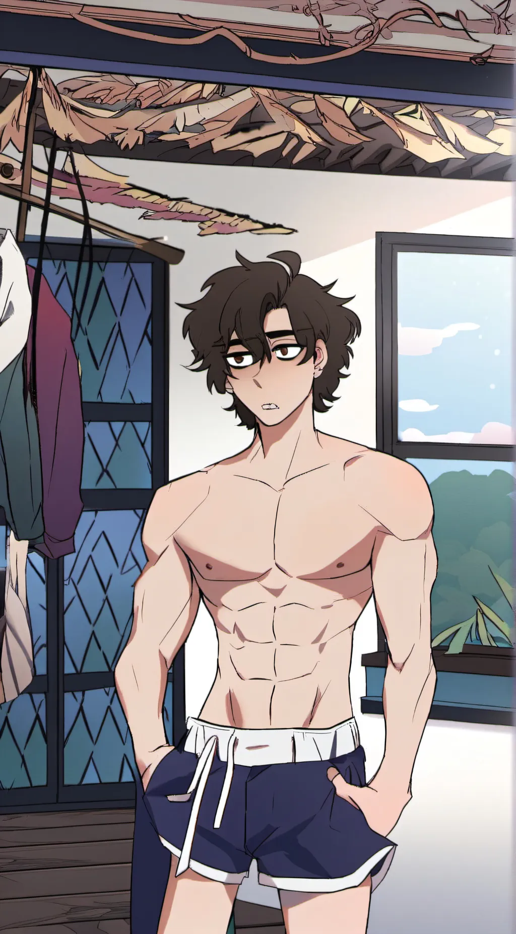 ai character: Micheal  background