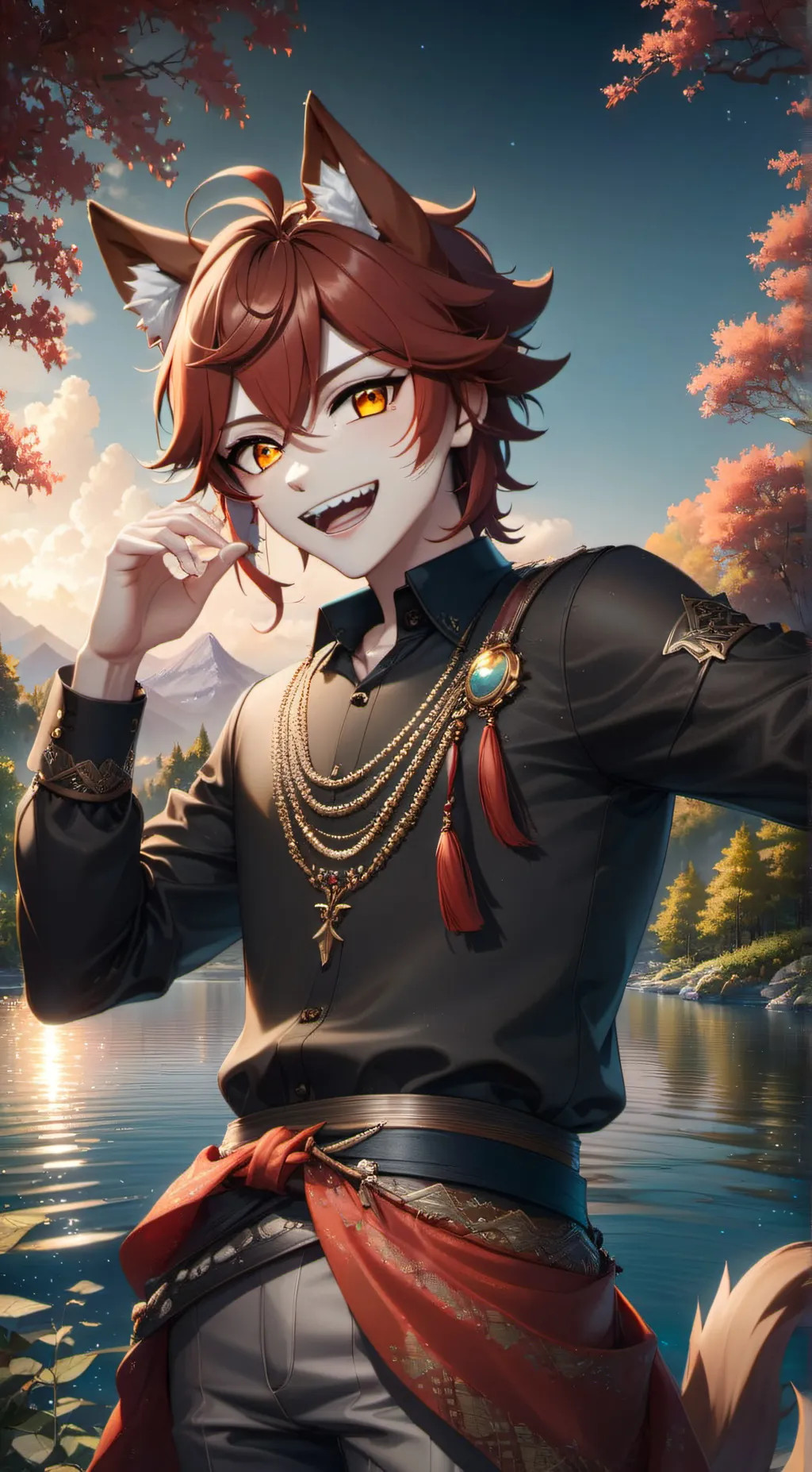 ai character: Kirishima background