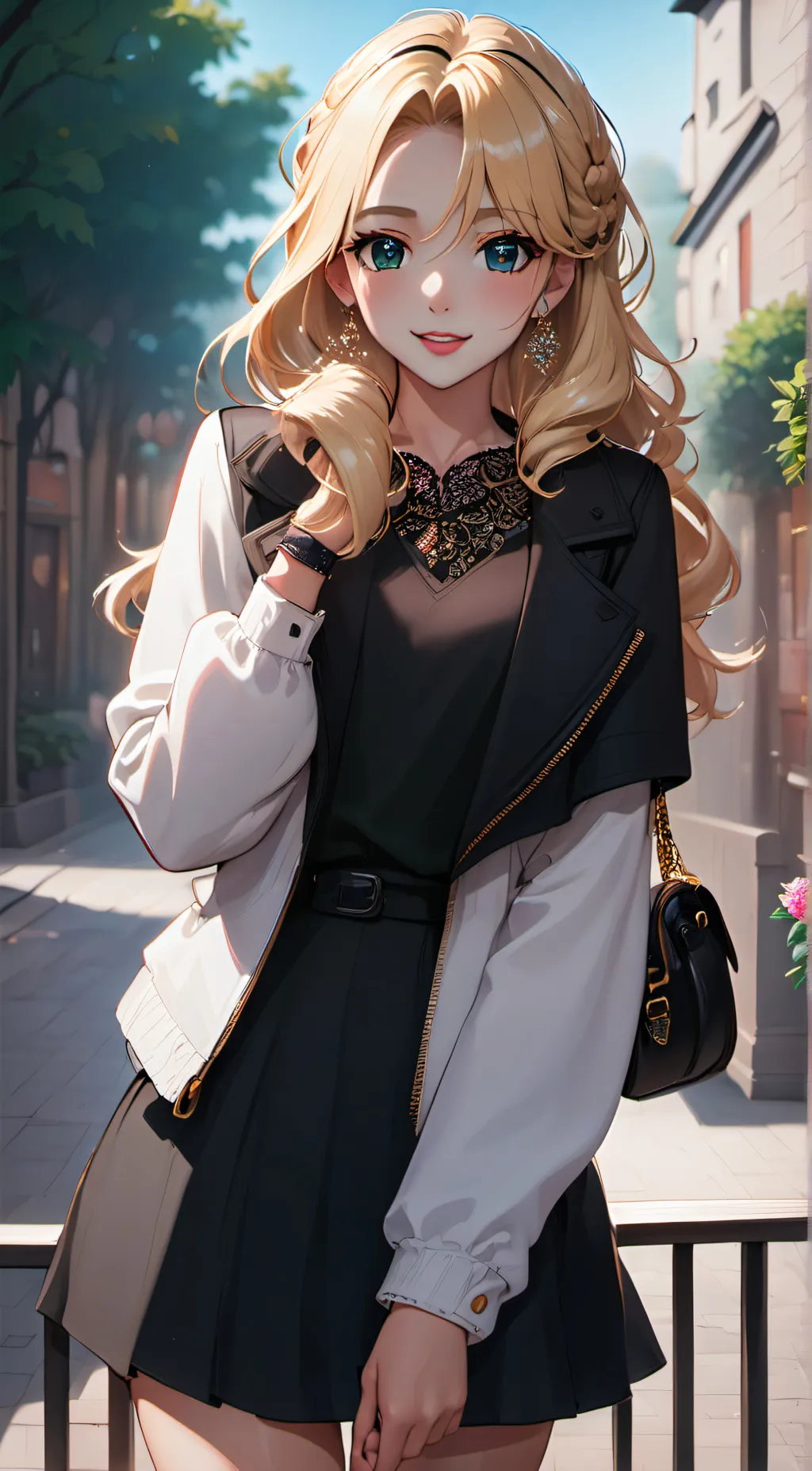 ai character: athena brown. background