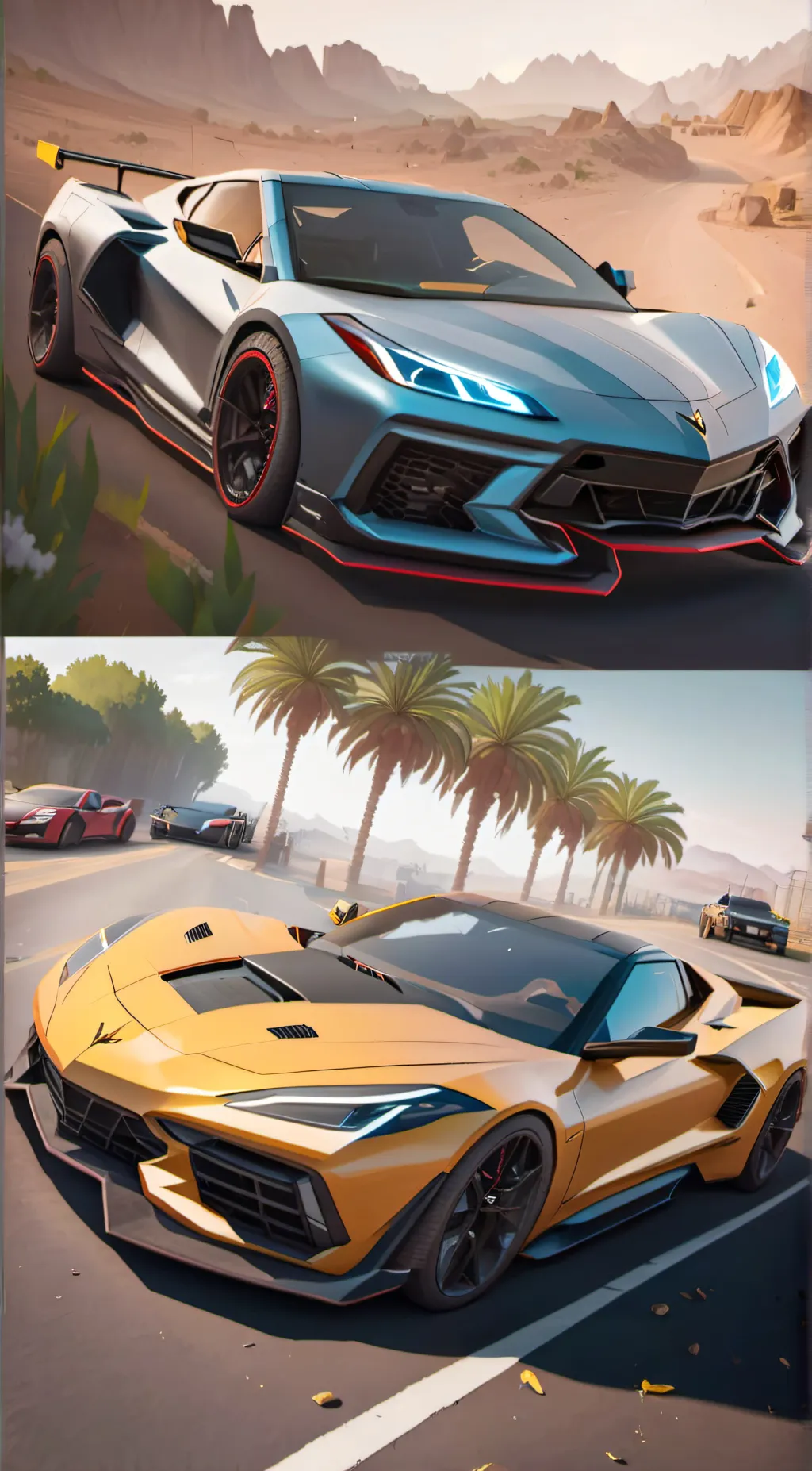 ai character: extreme car background