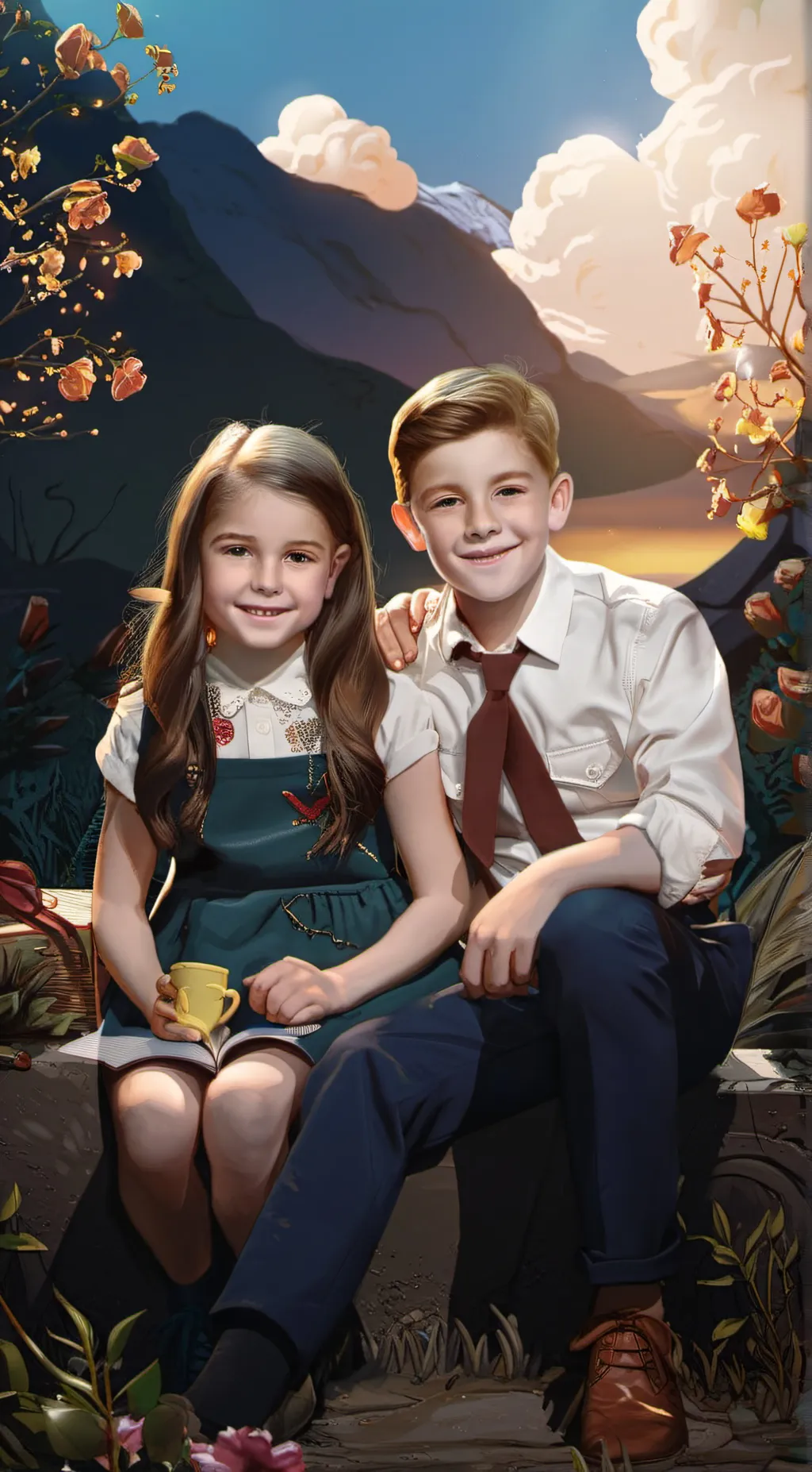 ai character: billy and nora background