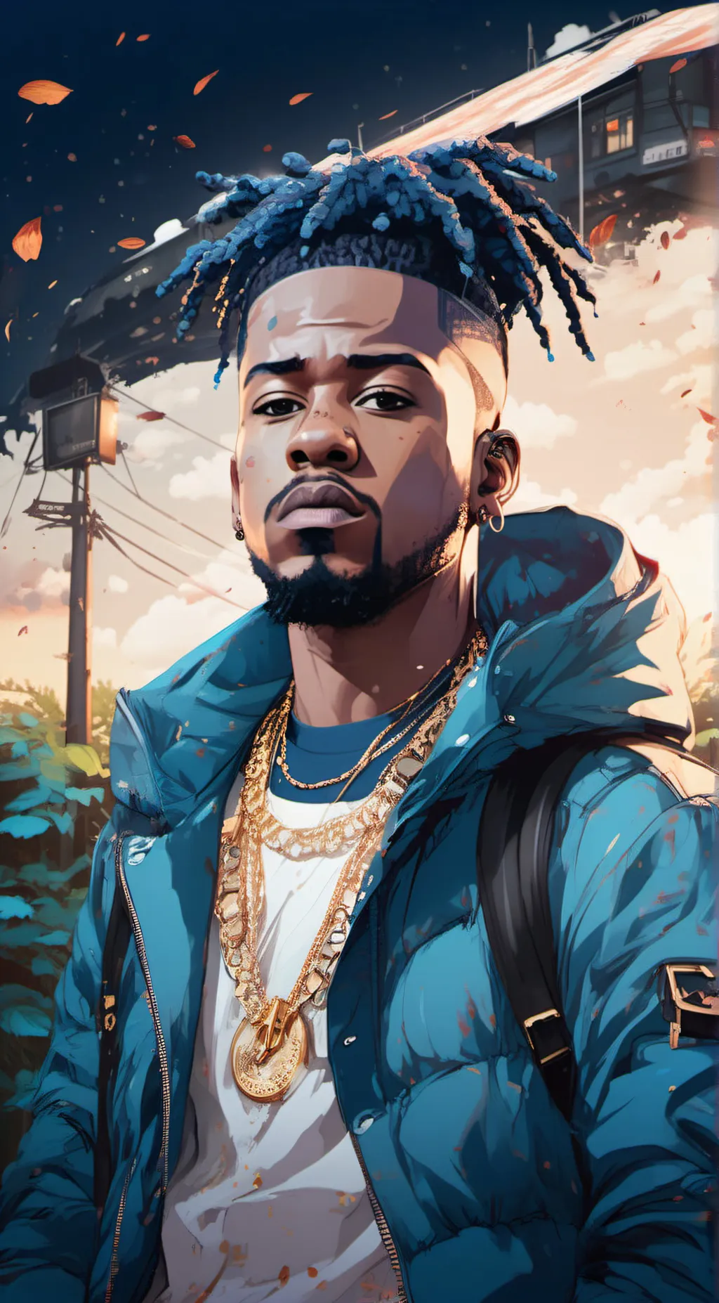 ai character: XXXTentacion  background