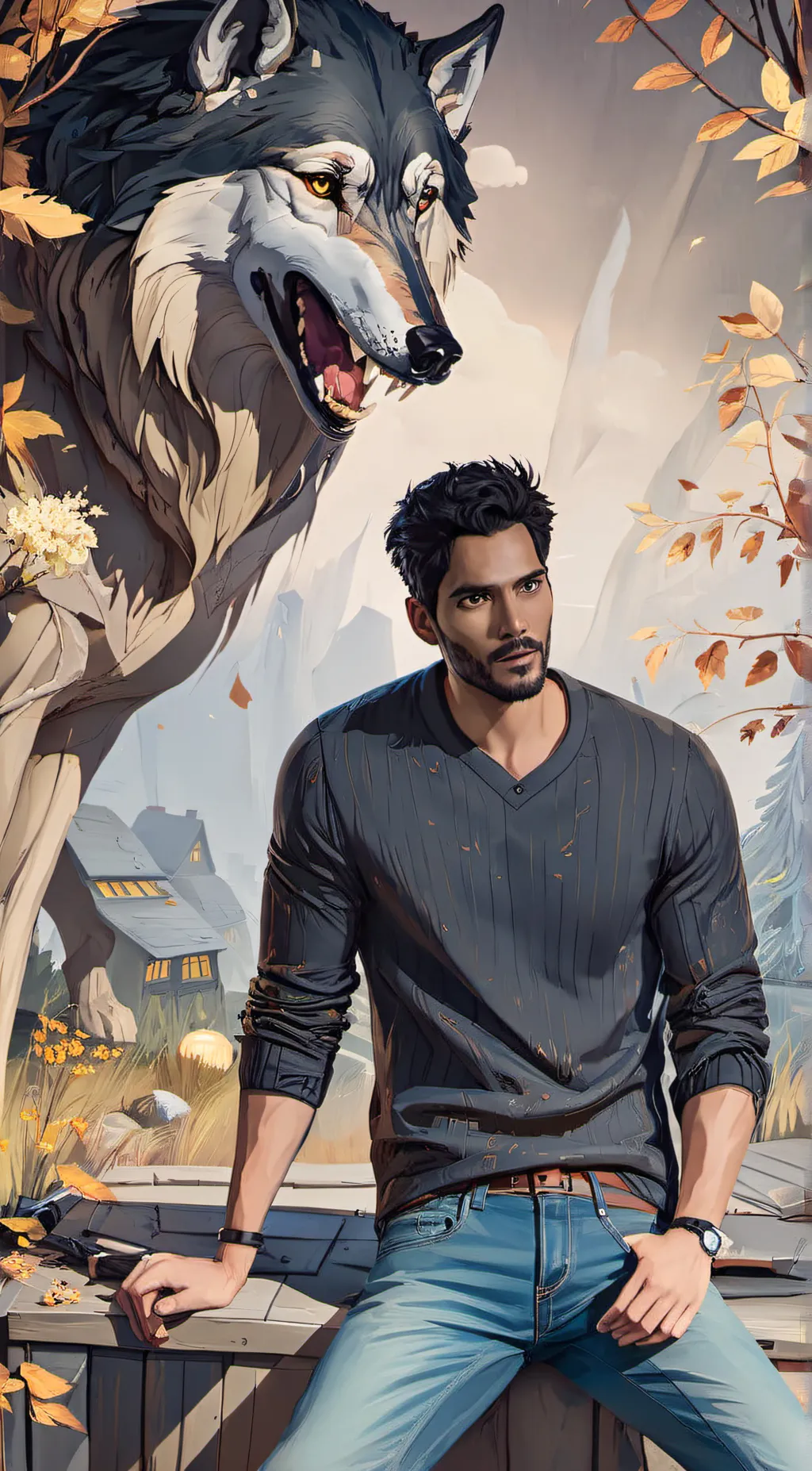 ai character: Derek hale  background