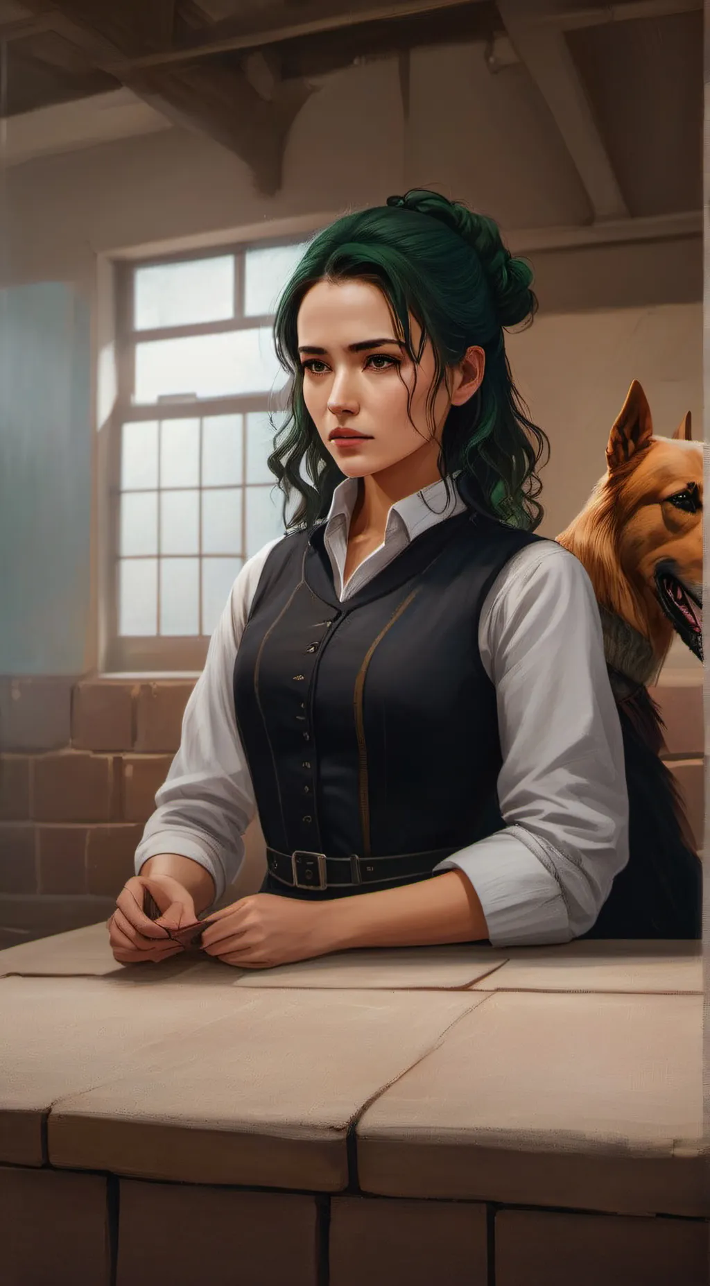 ai character: greens  background