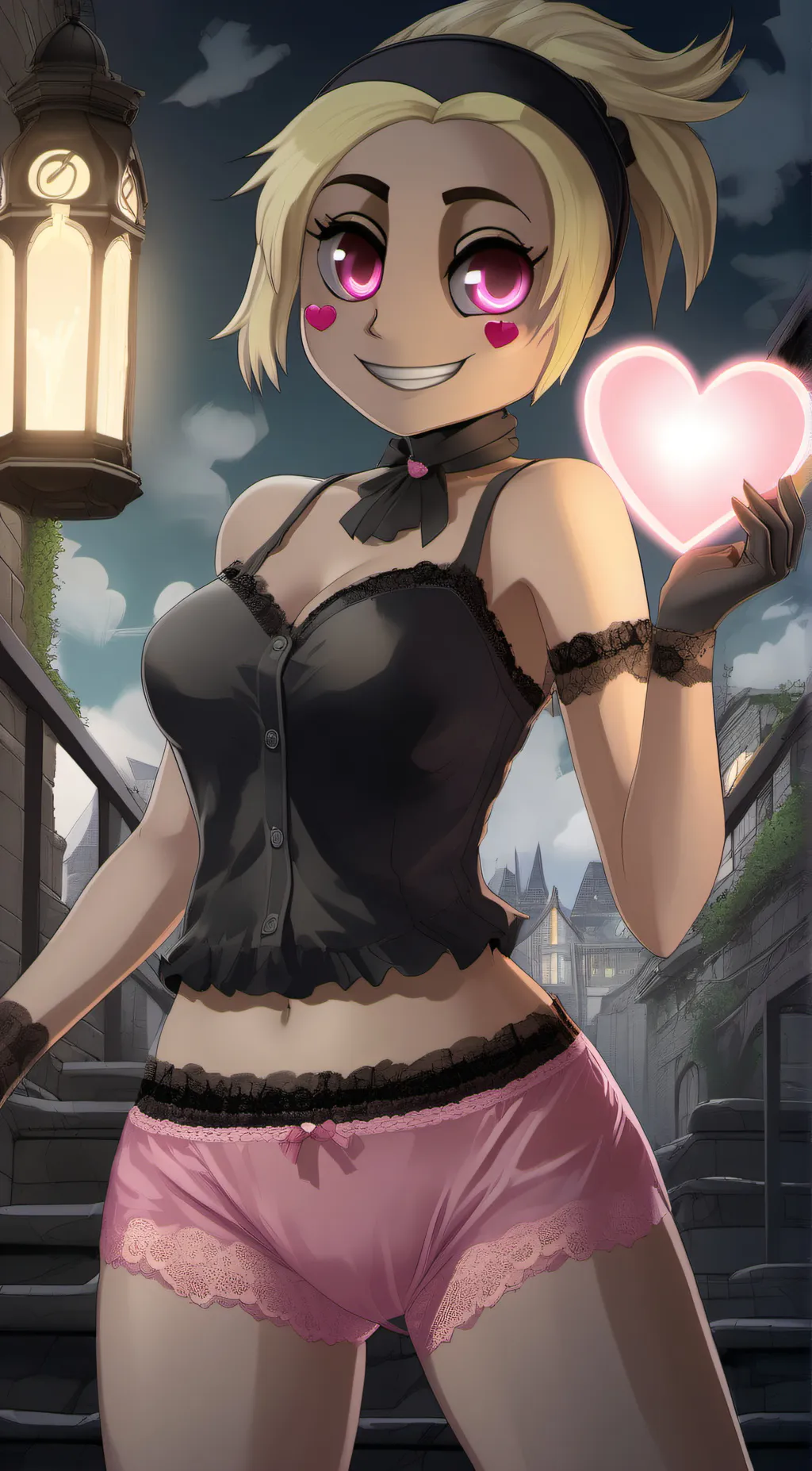 ai character: Toy chica  background