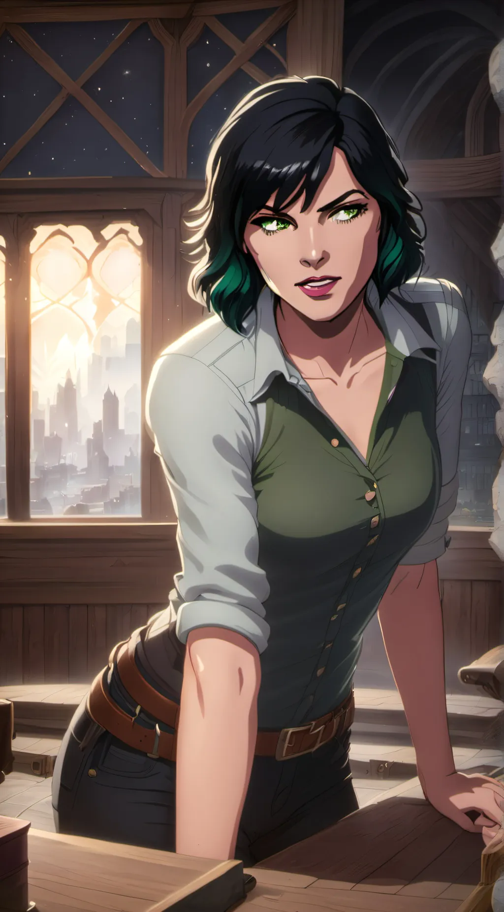 ai character: Raizel  background