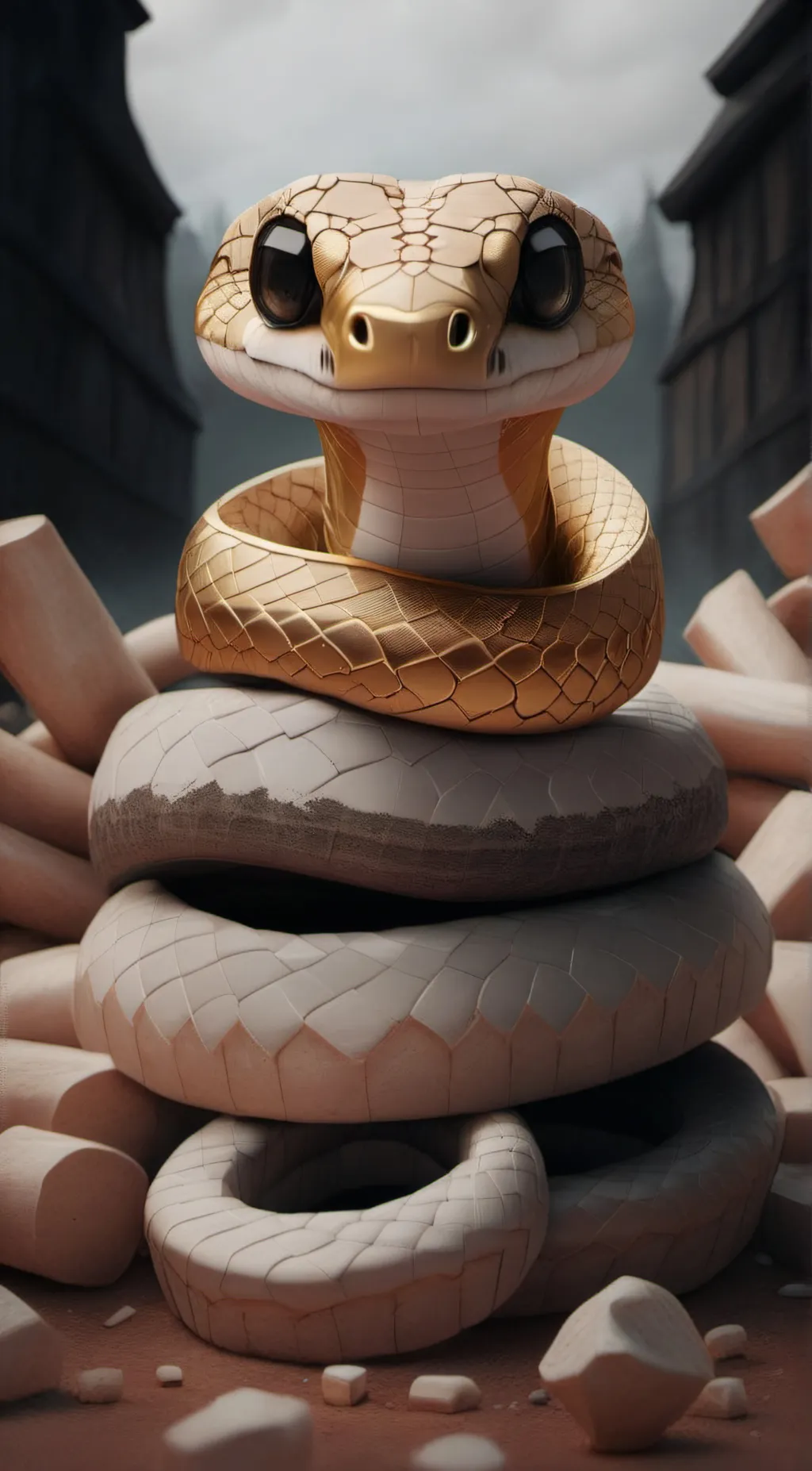 ai character: Golden Snake Quest background