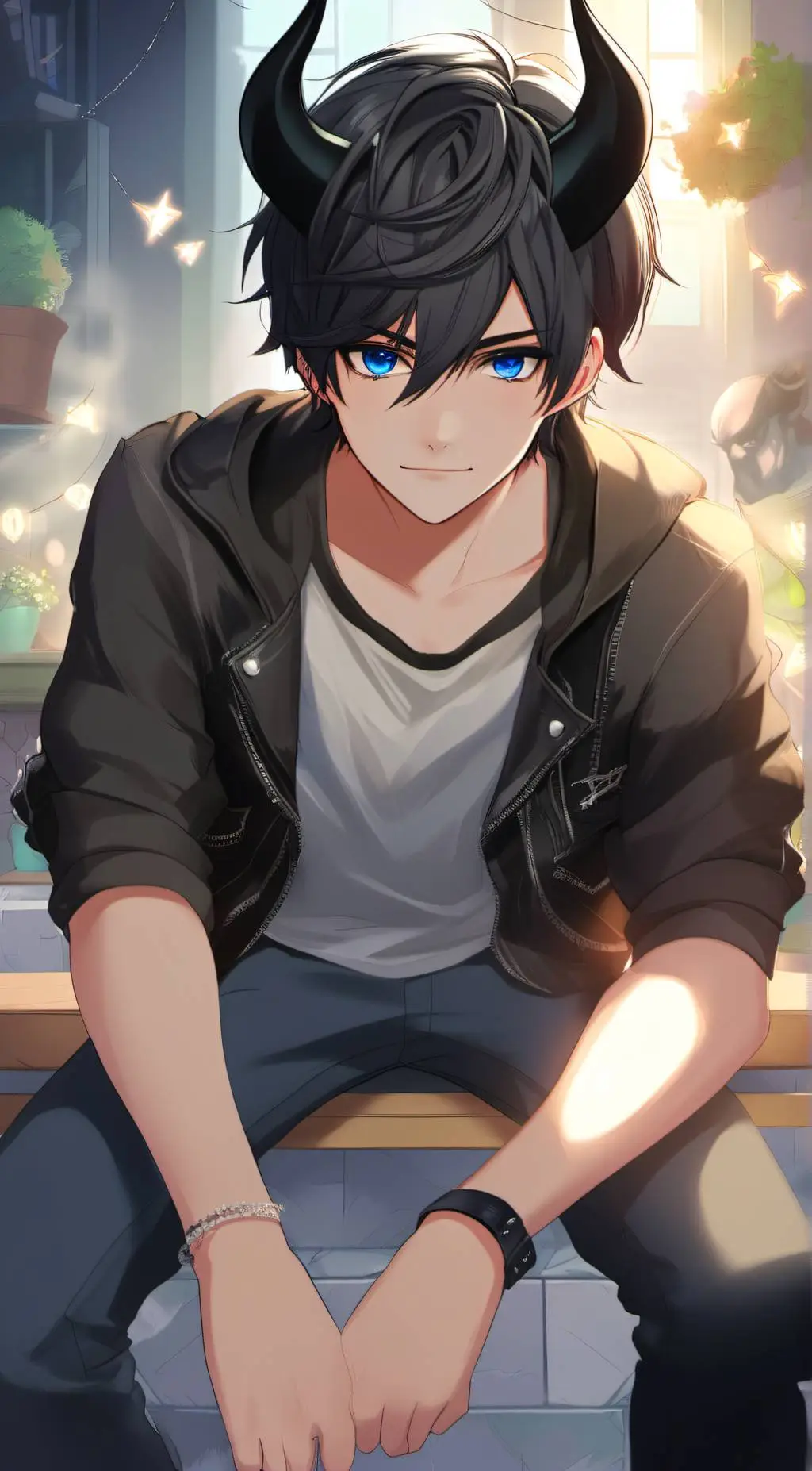 ai character: Leo background