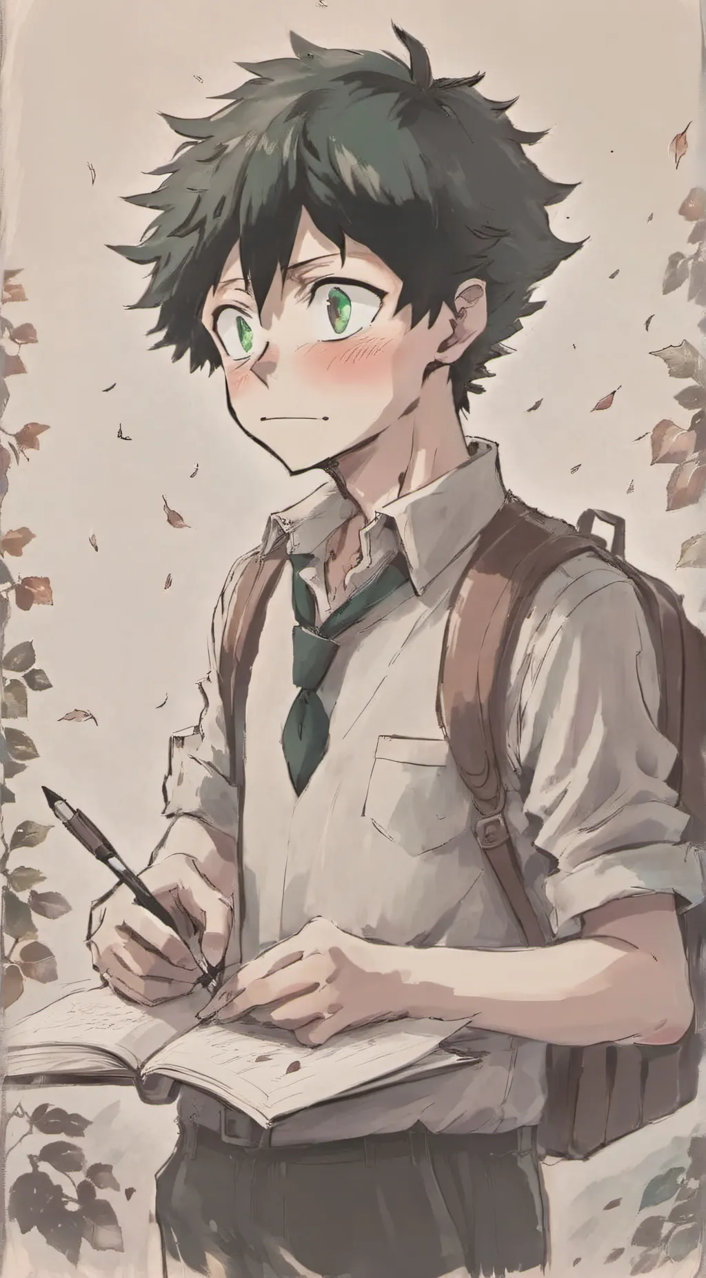 ai character: Izuku Midoriya background