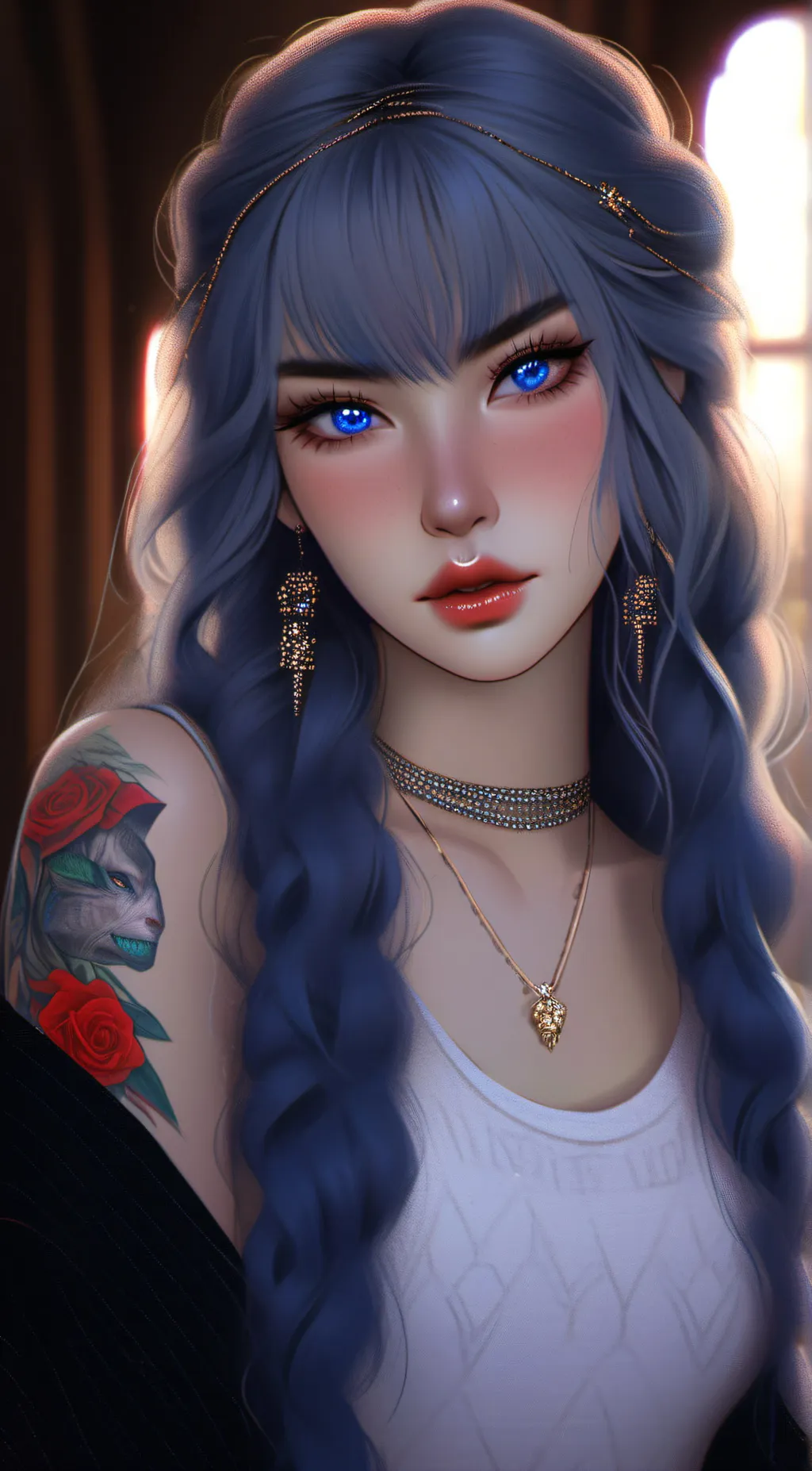 ai character: Vallari (Val) background