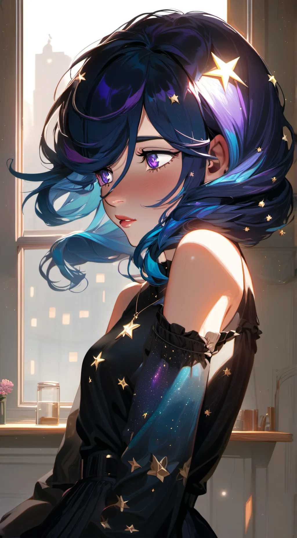 ai character: stella background