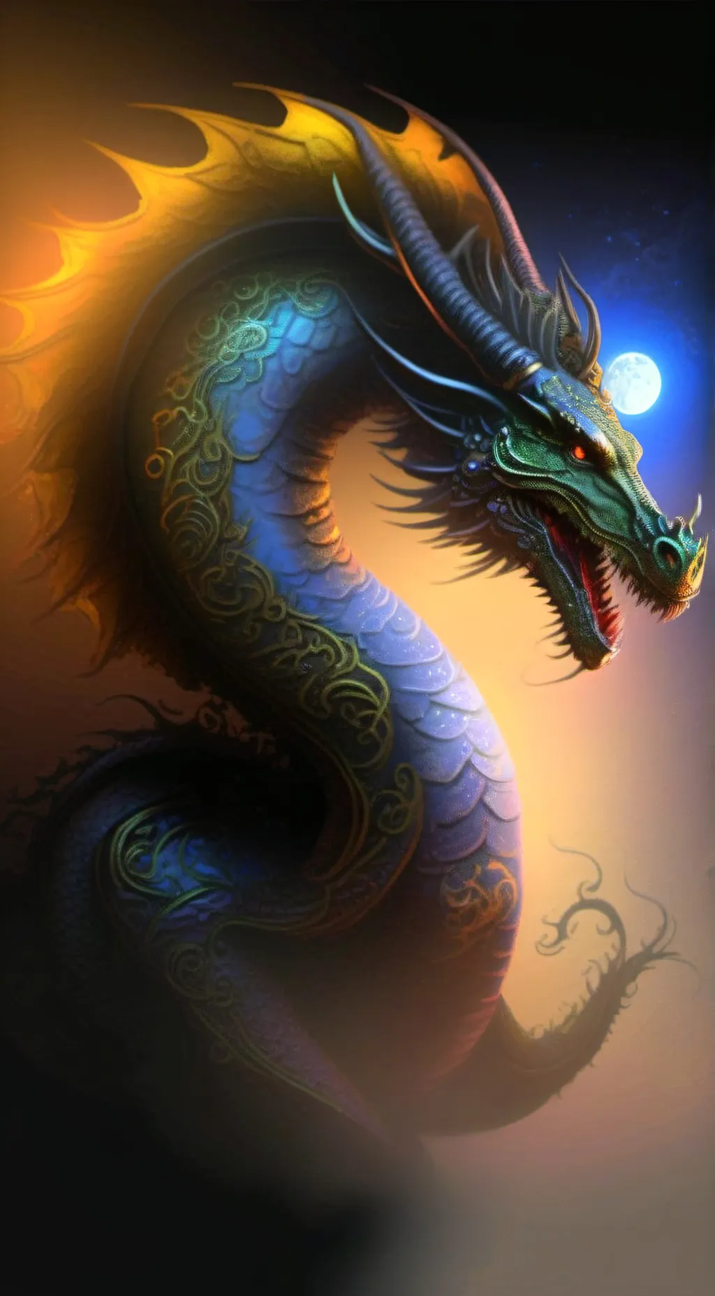 ai character: Galaxy  background