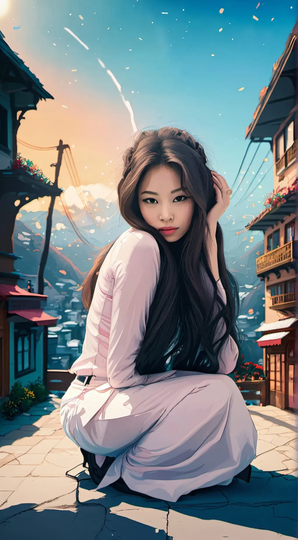 ai character: Chloe. background