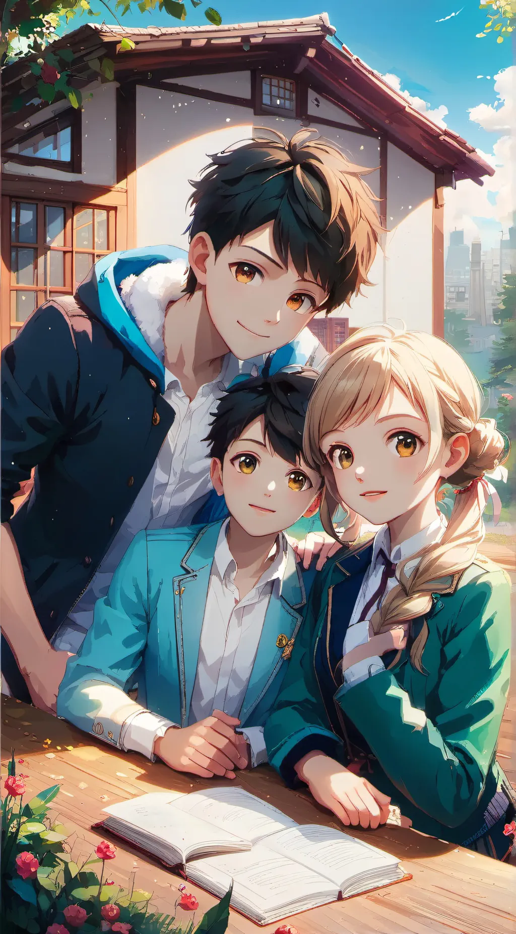 ai character: mark,milo,jake(bro background