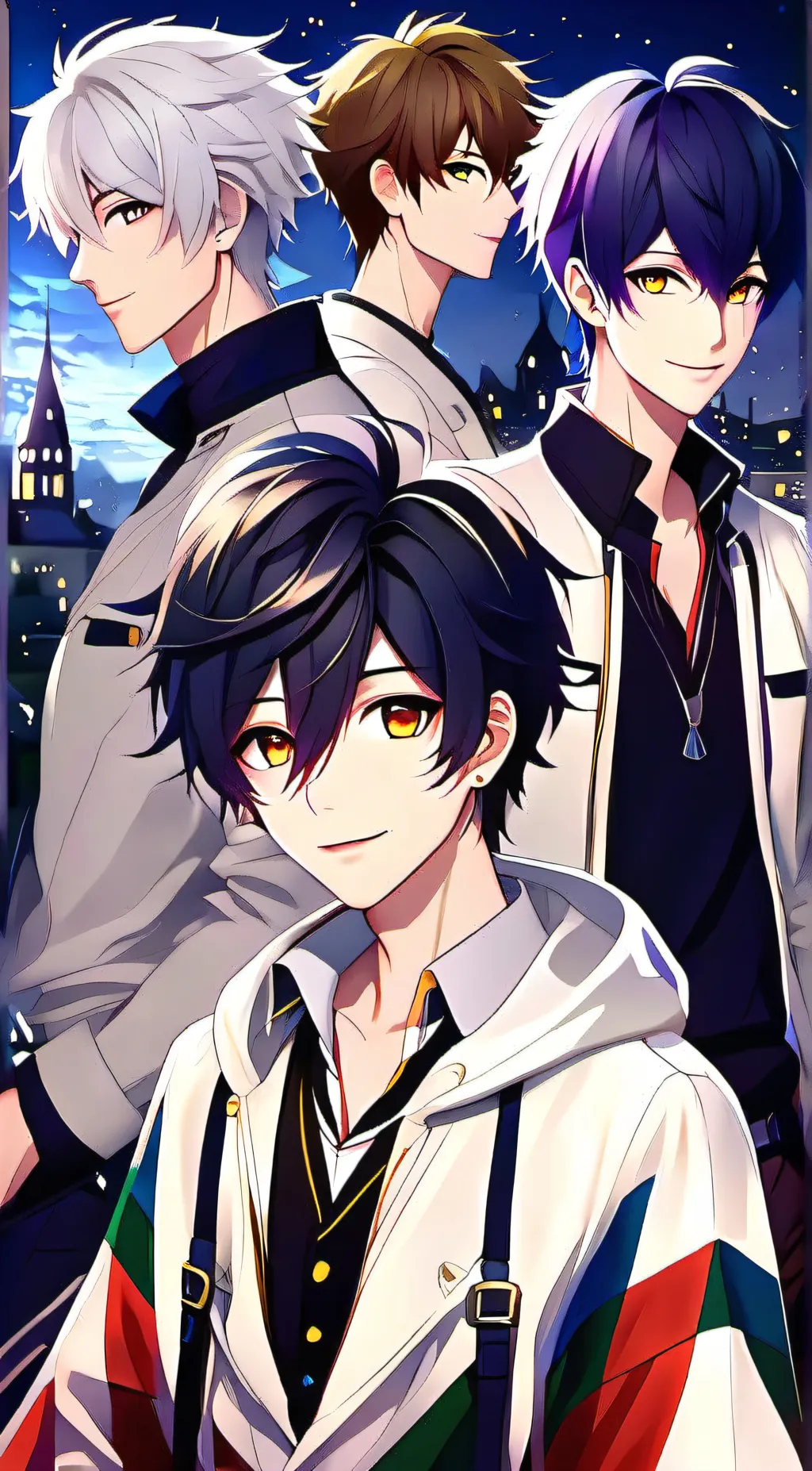 ai character: ethan,jacob,max,ki background