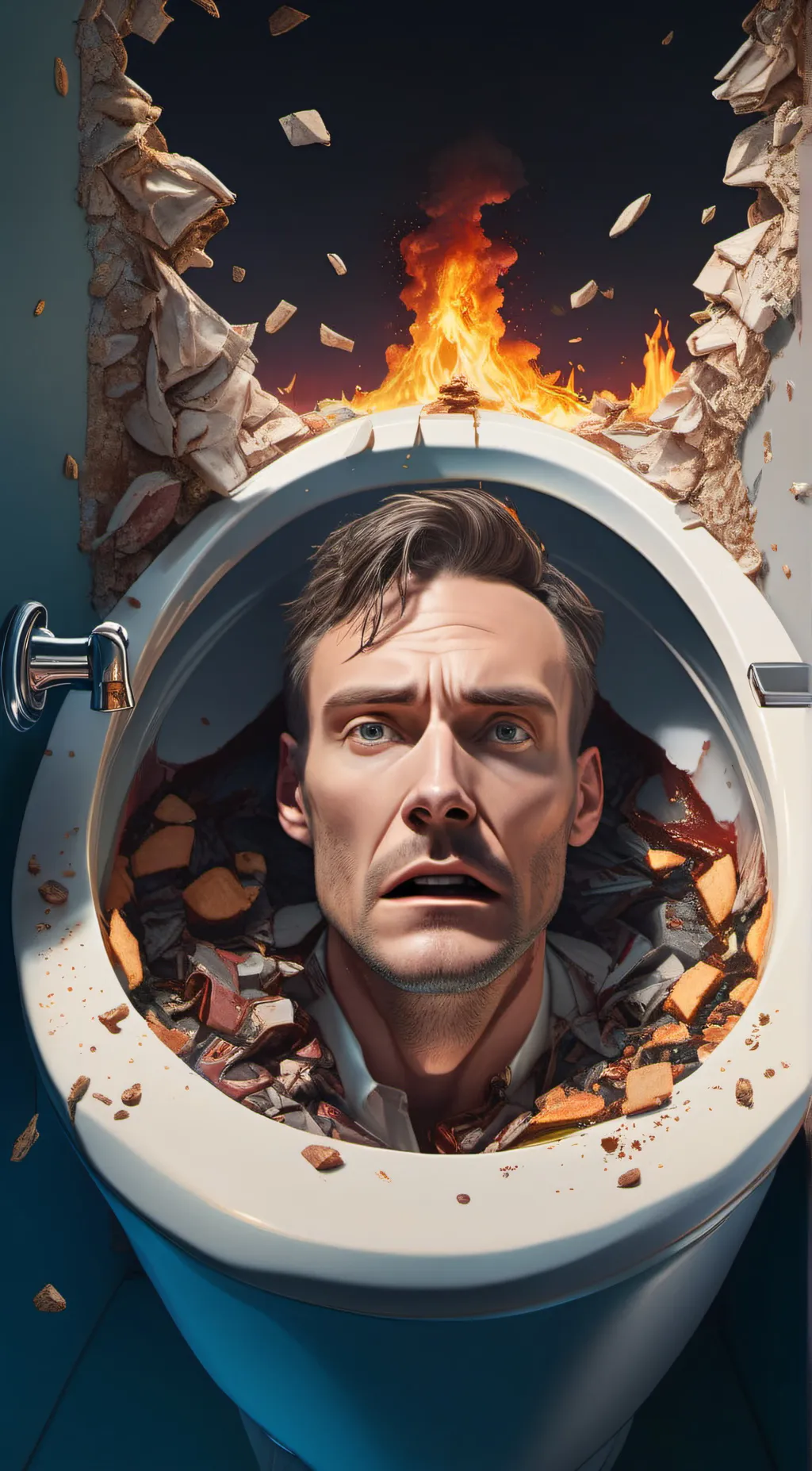 ai character: OHIO SKIBIDI TOILE background