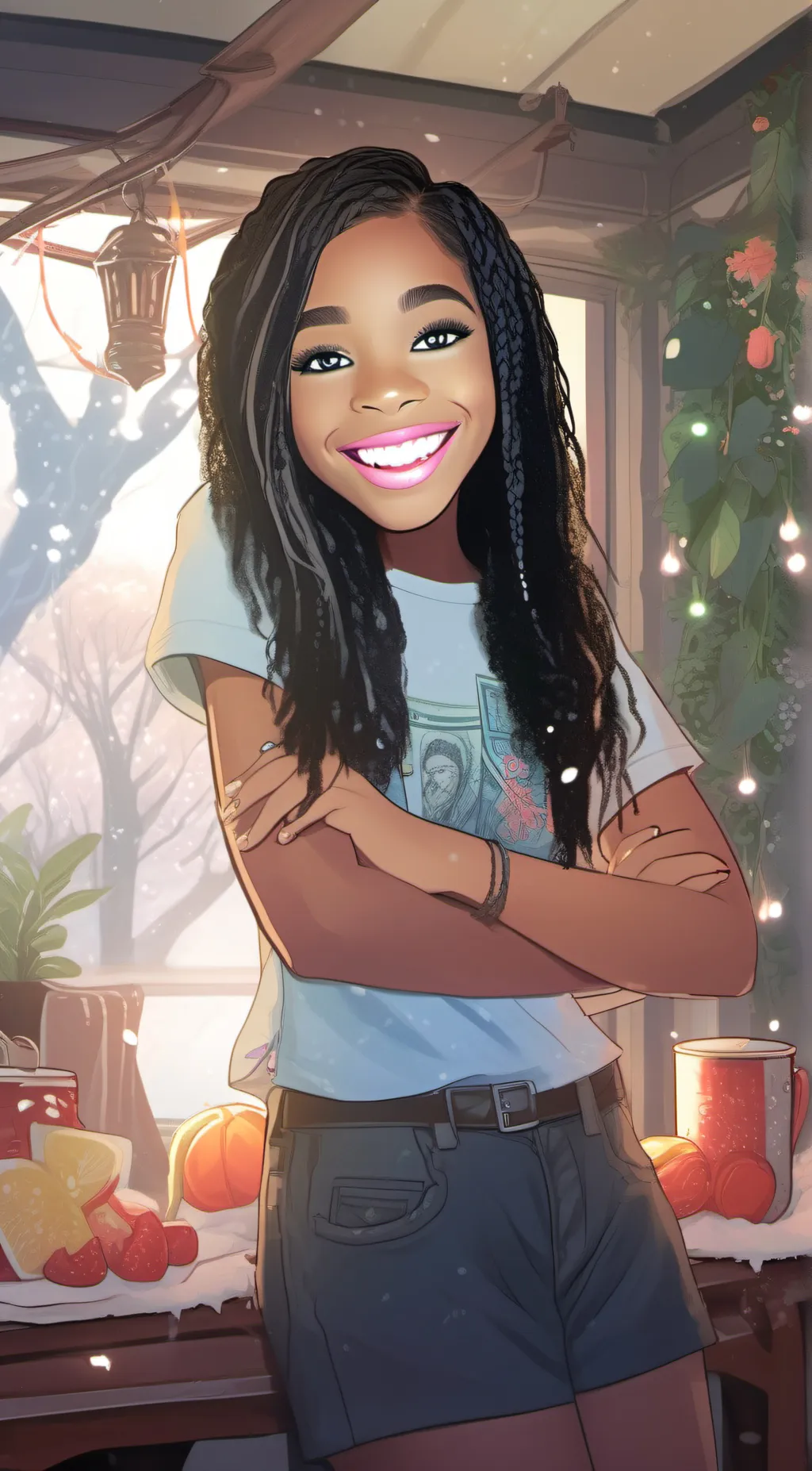 ai character: Pinky background