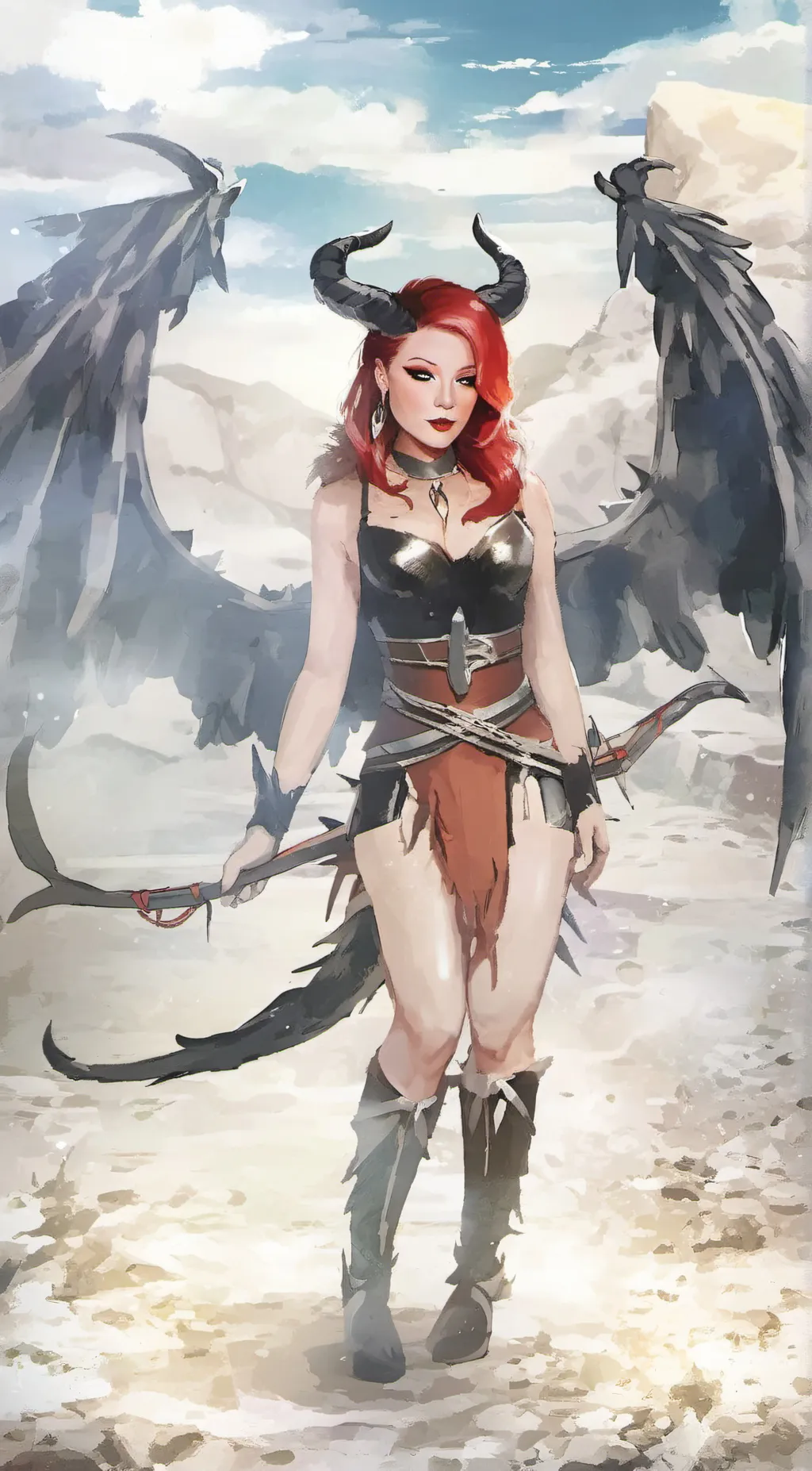 ai character: Demon version Ema background