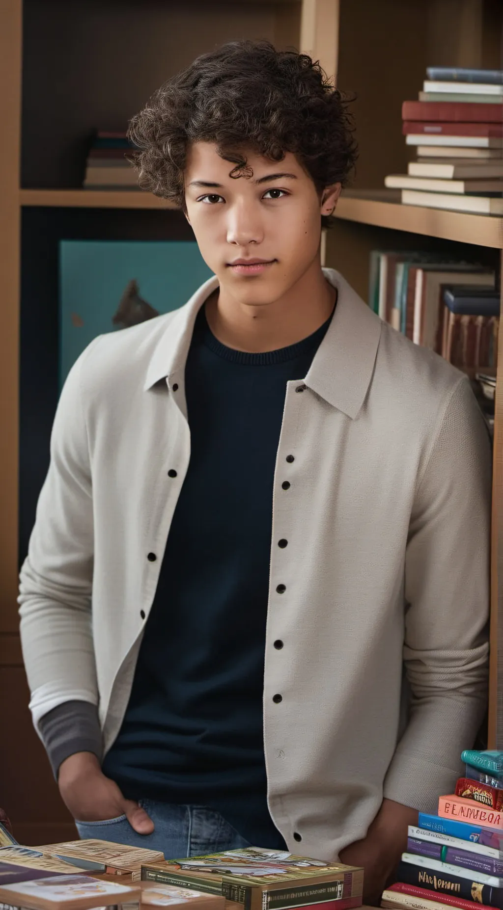 ai character: trey makai  background