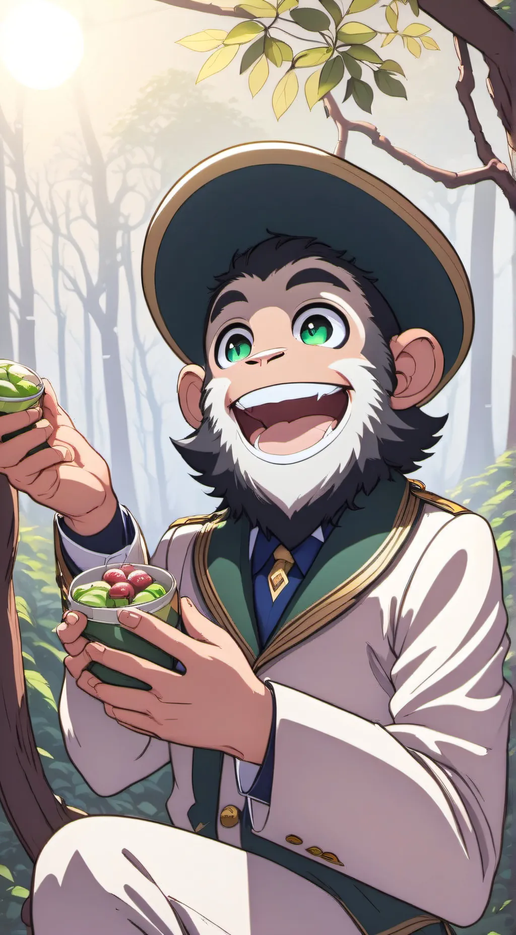 ai character: Monkey spider background