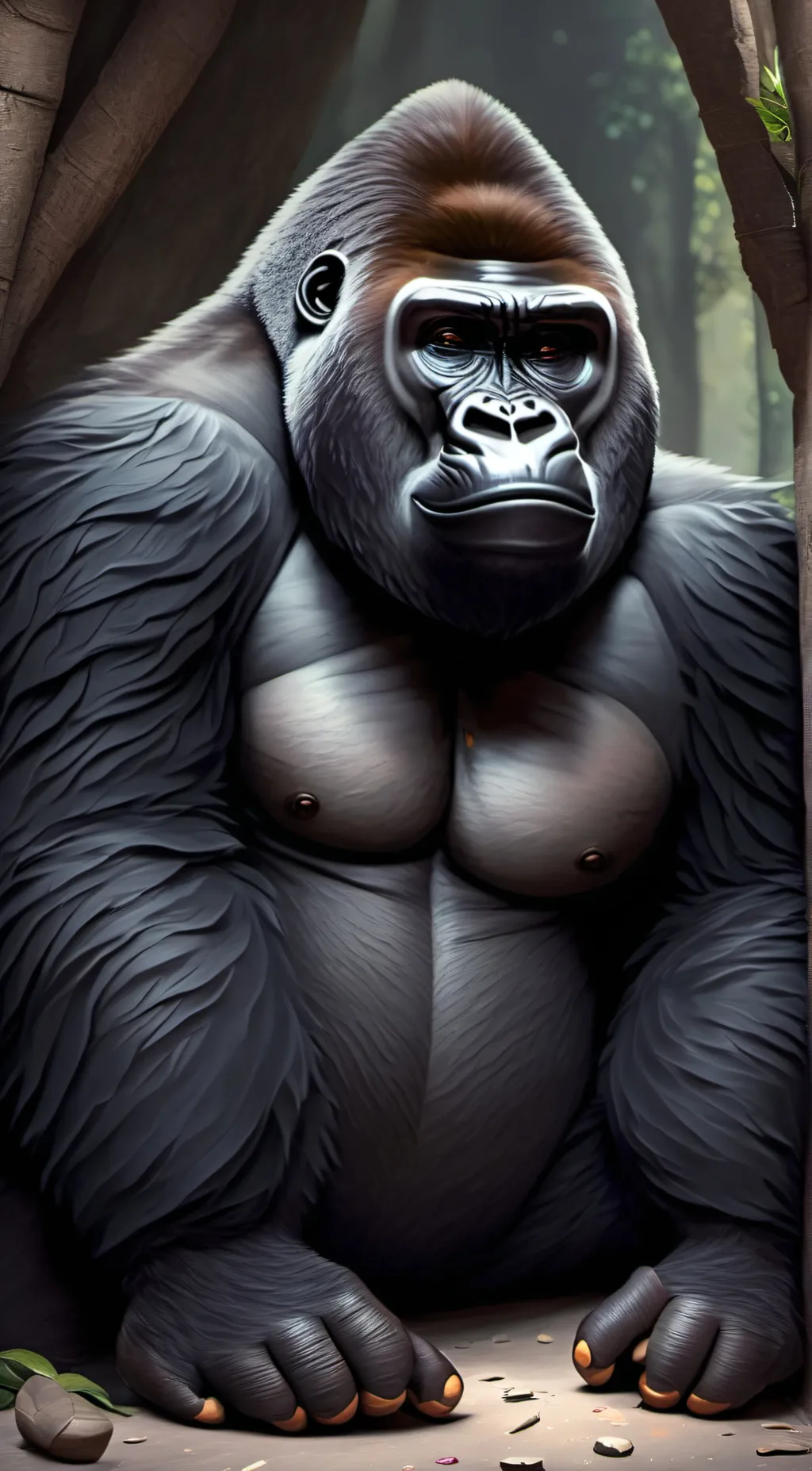 ai character: monke background