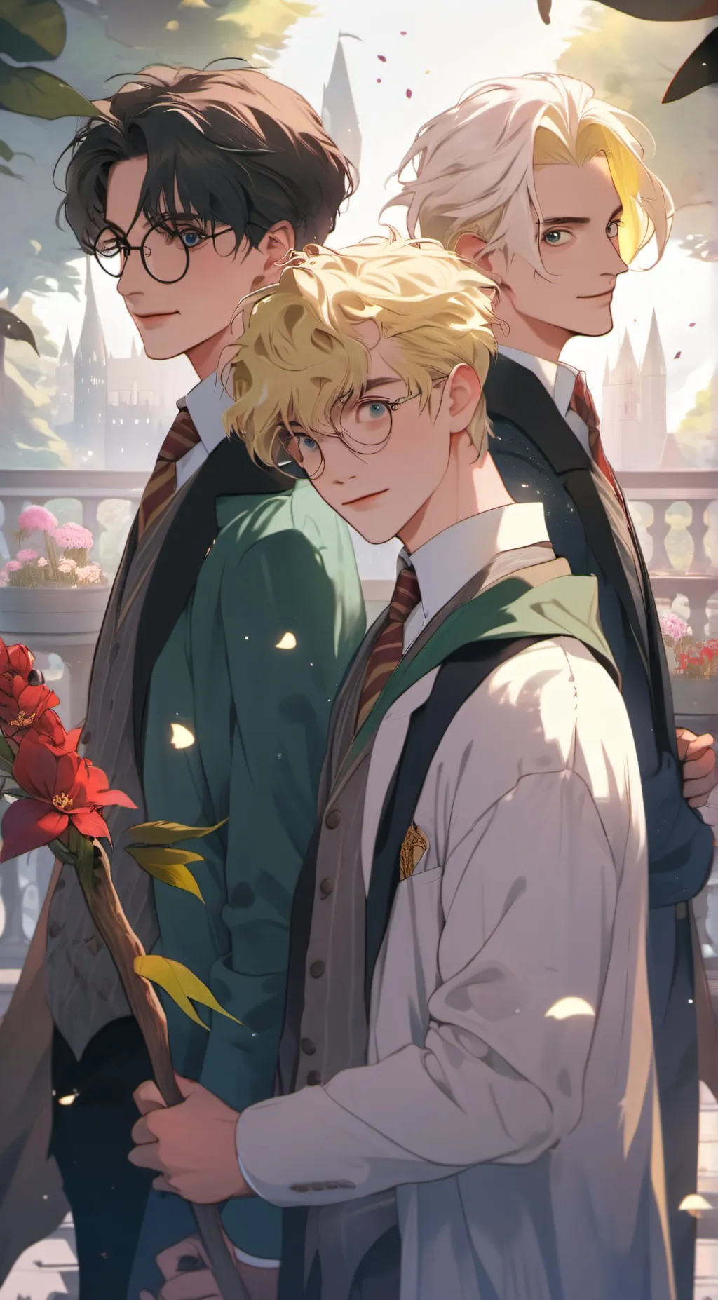 ai character: Harry potter Boys  background