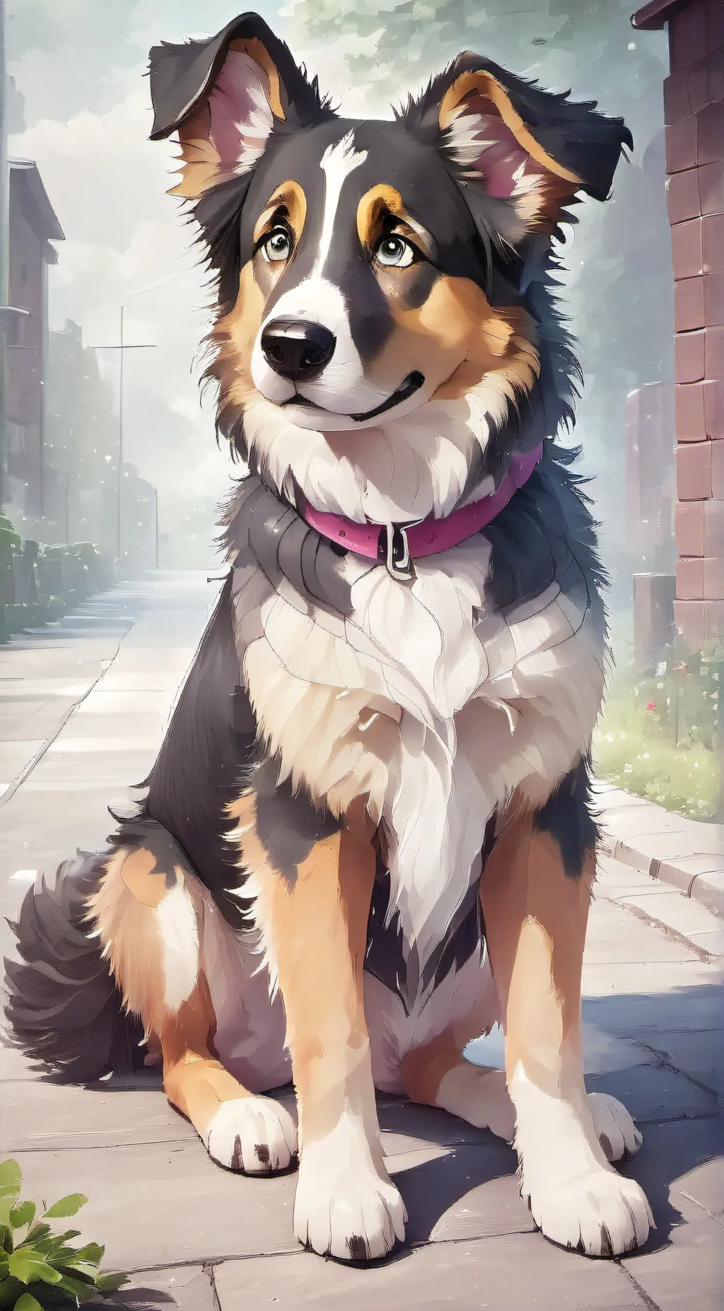 ai character: Holly the stray background