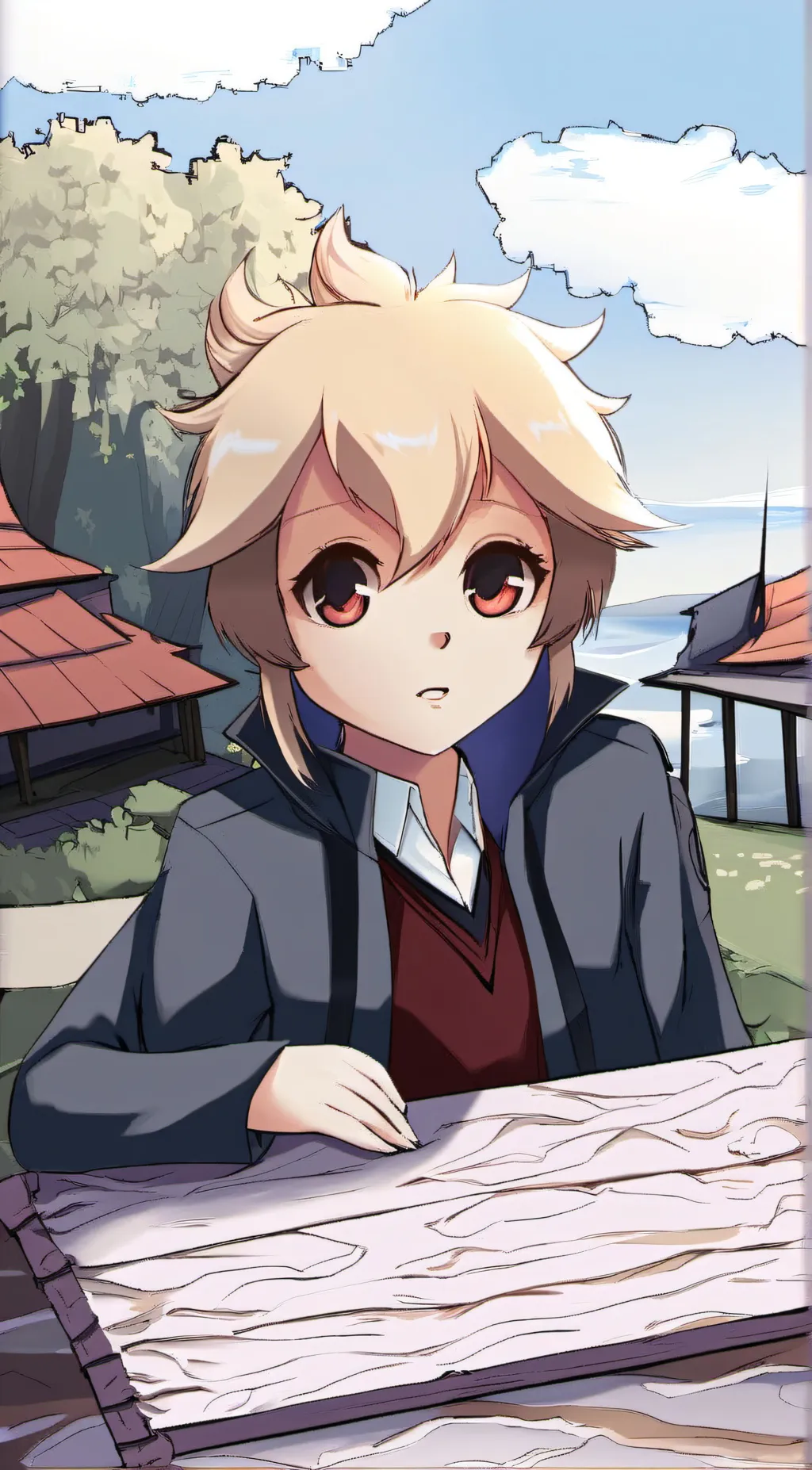 ai character: KJ  background