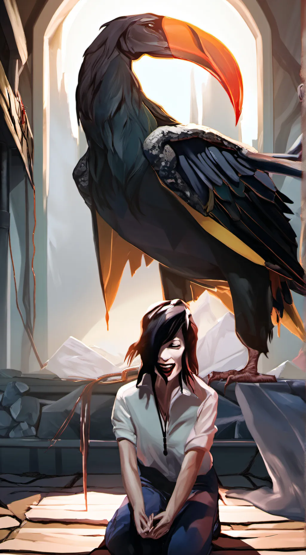 ai character: Jeff (female) background