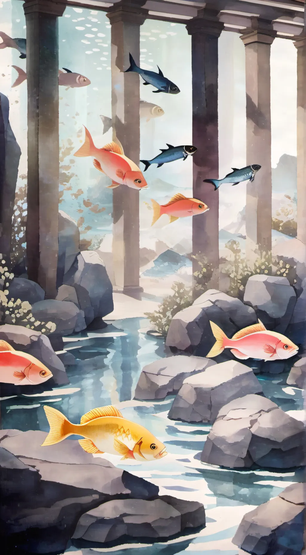 ai character: Fishy background