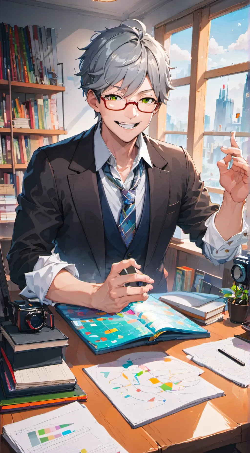 ai character: Daved background