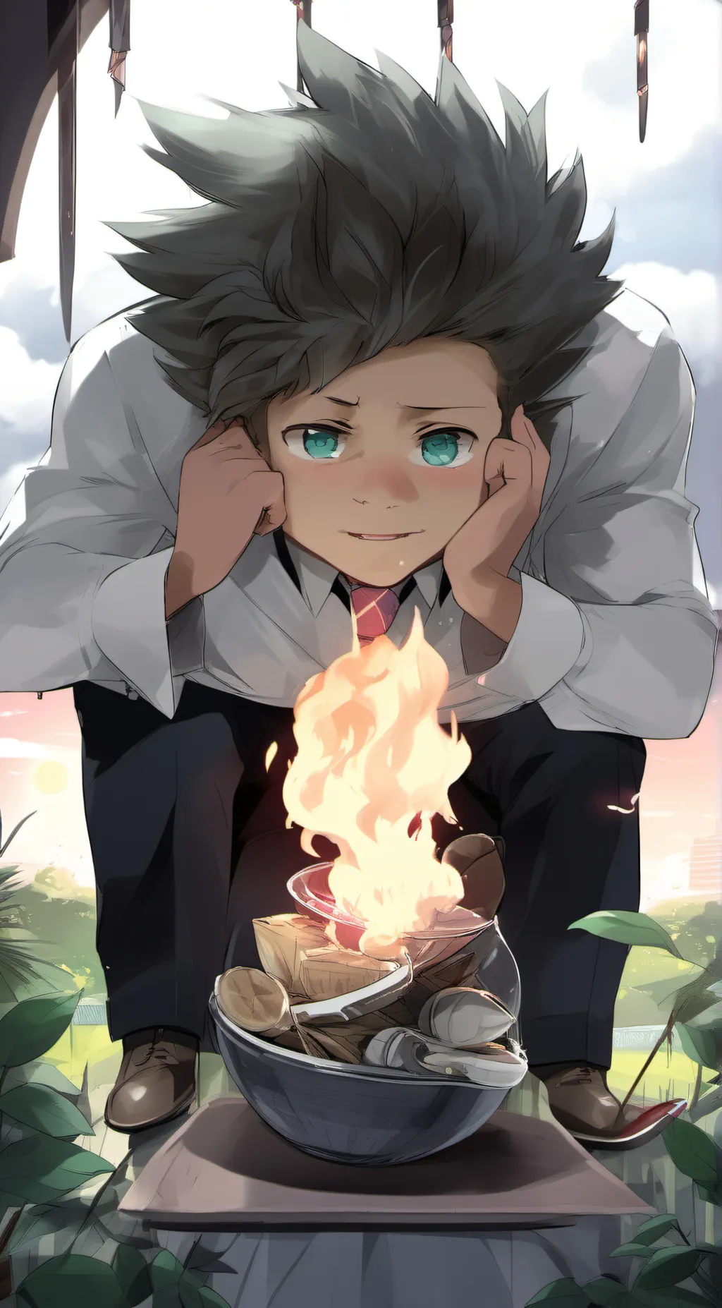 ai character: meaw background