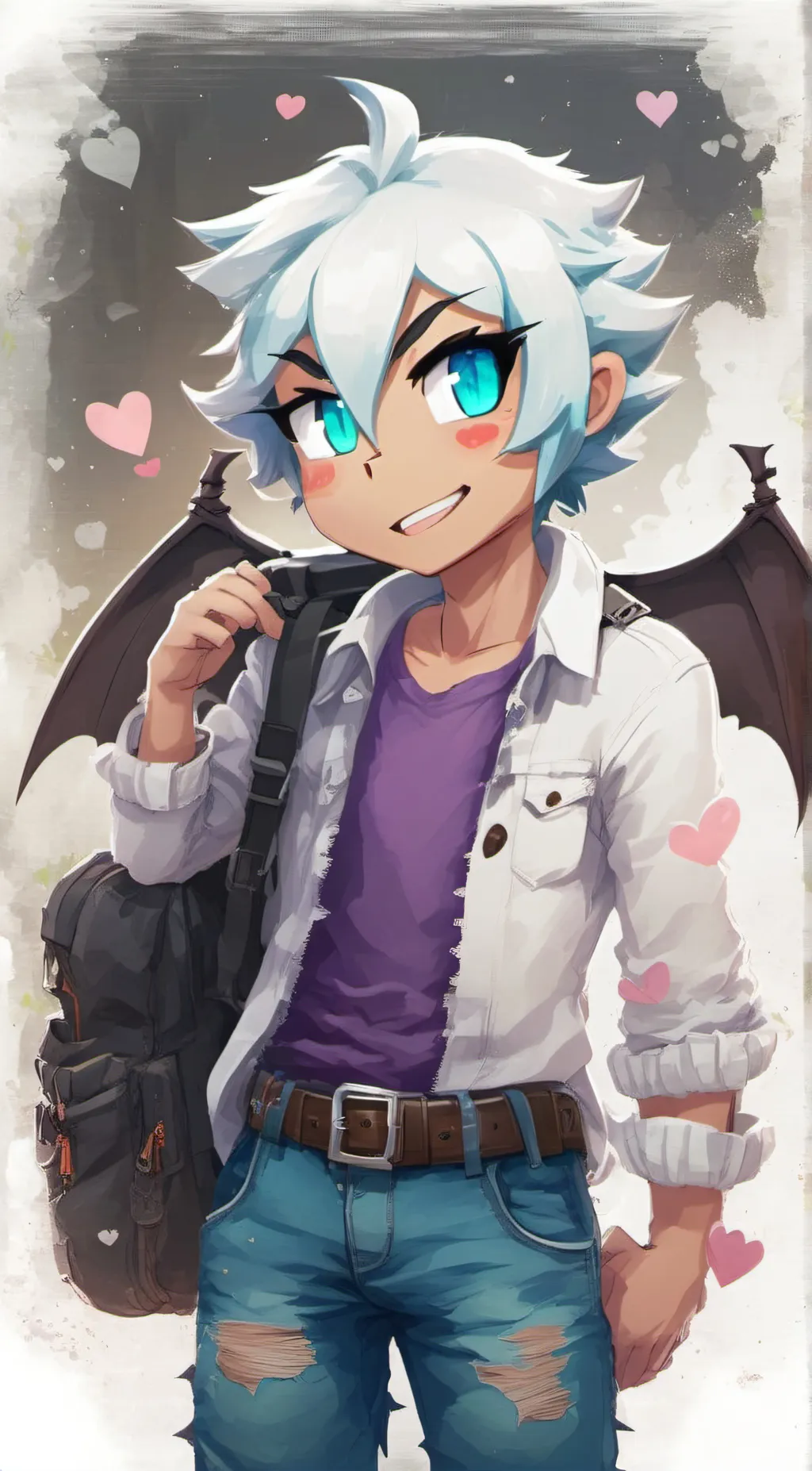 ai character: Rouge (Male)  background