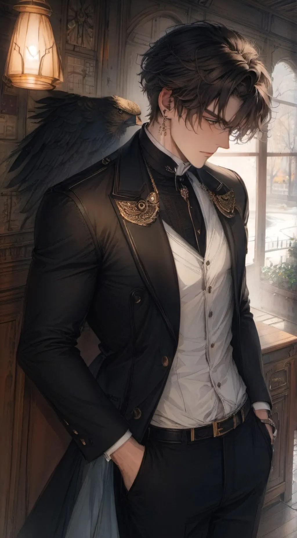 ai character: Asher~ background