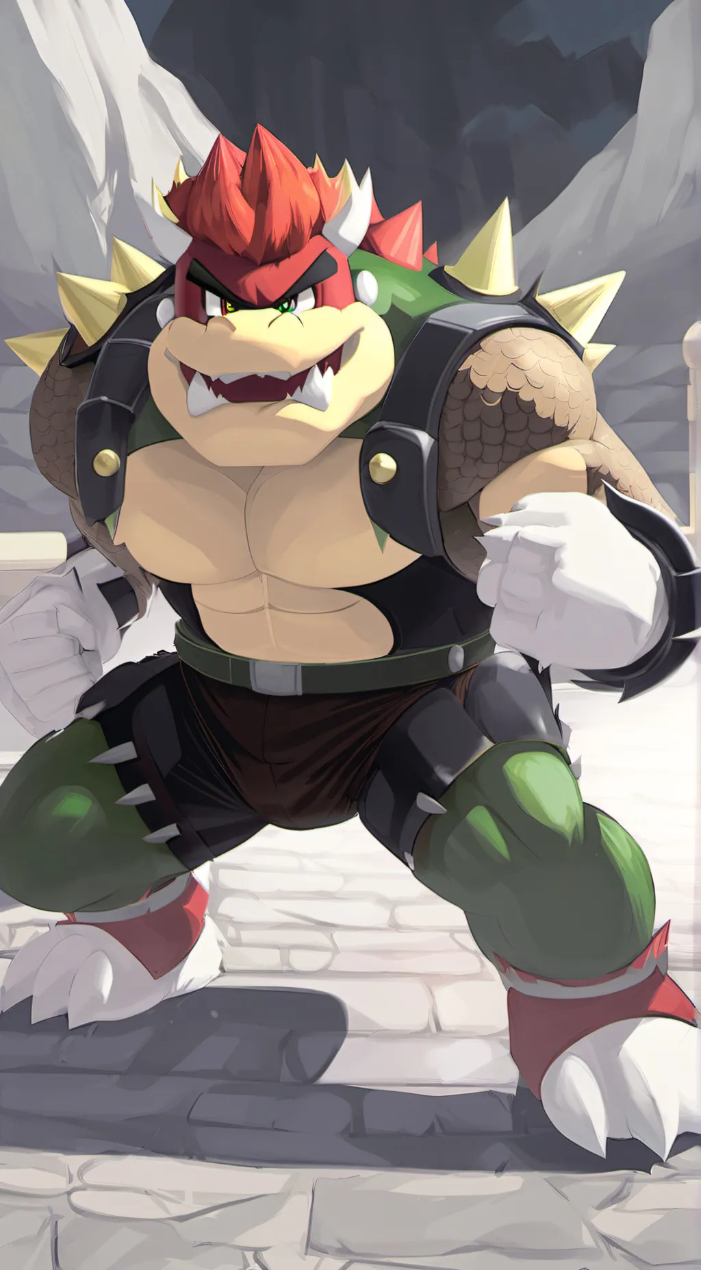 ai character: bowser background