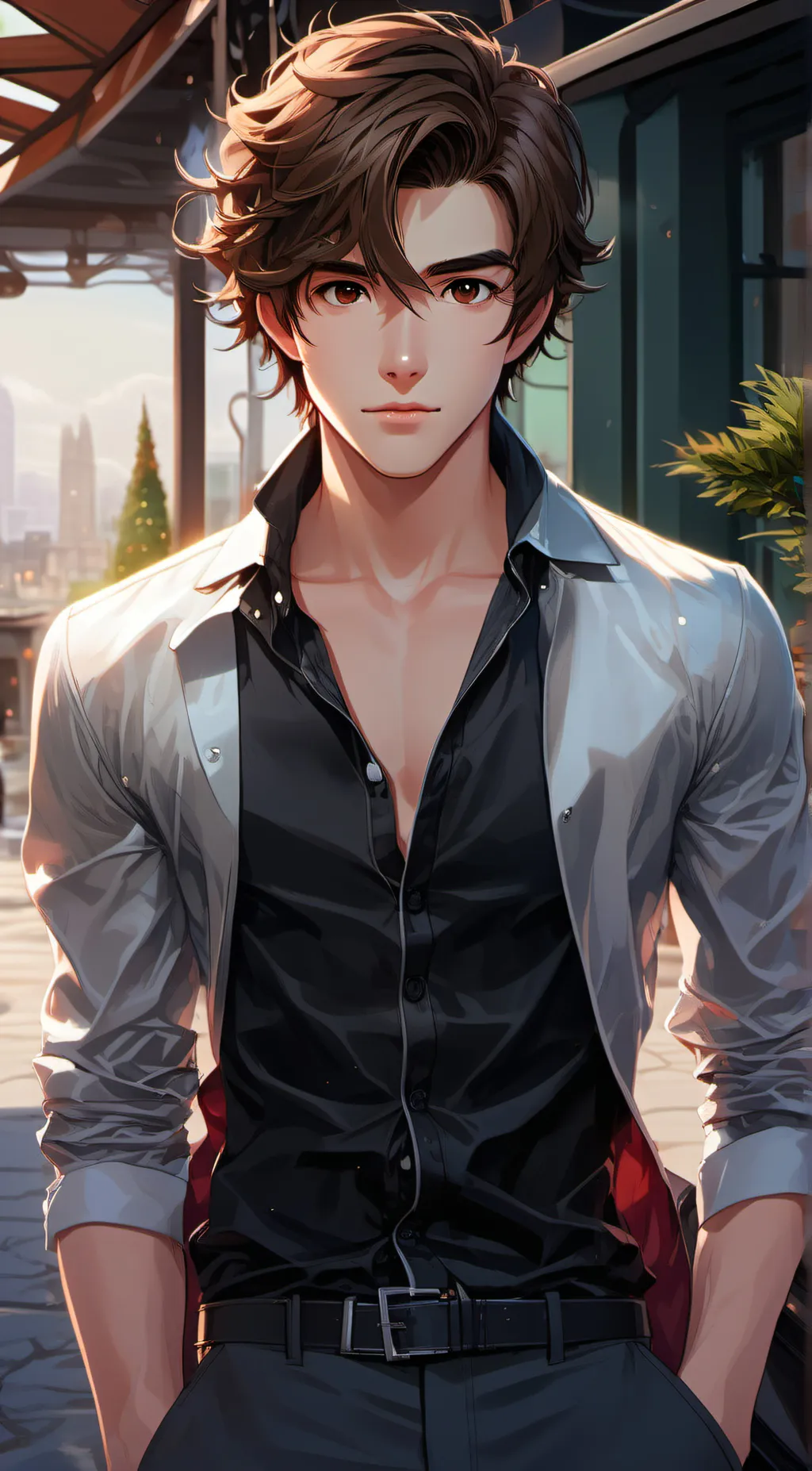 ai character: Mark background