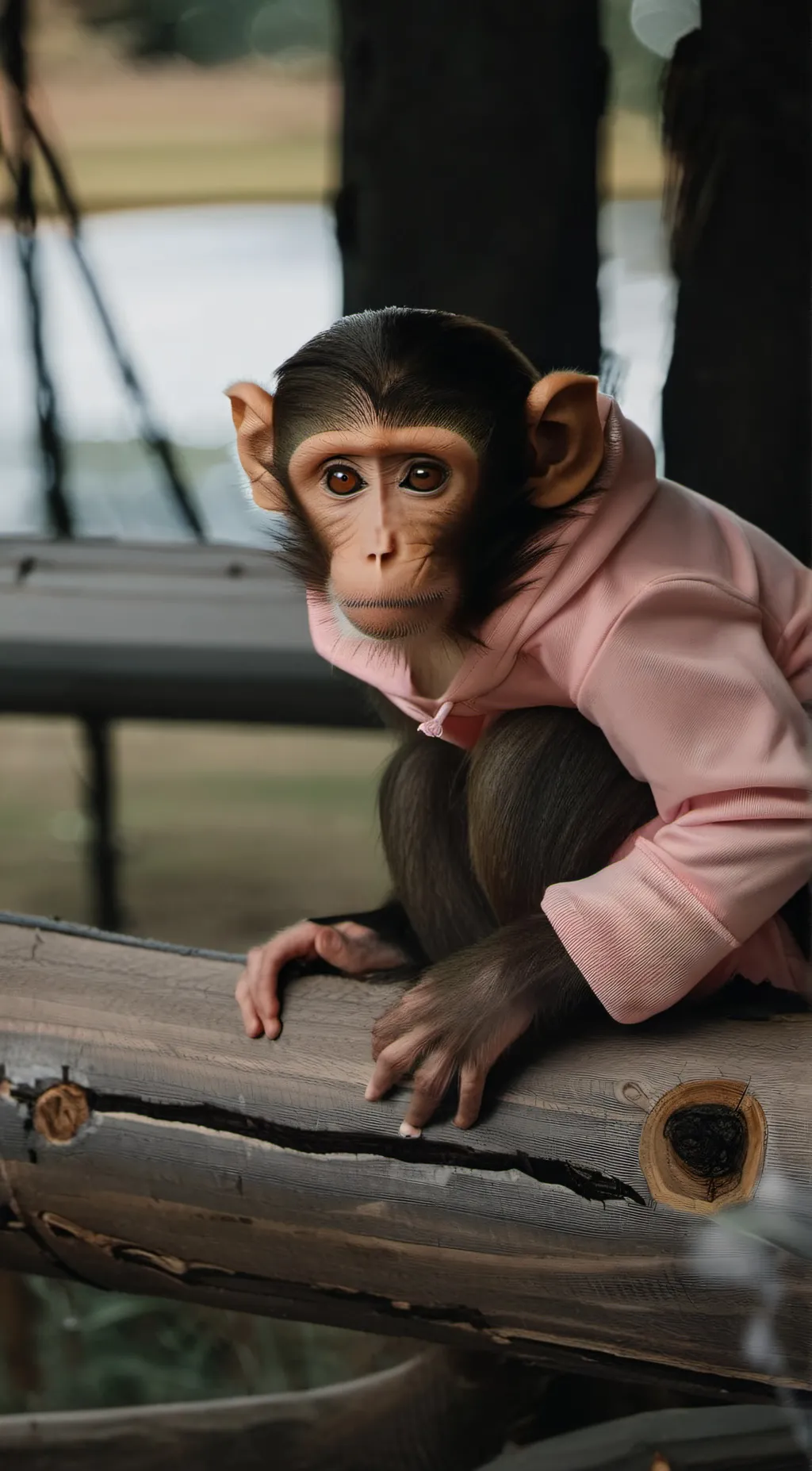 ai character: Monkey background