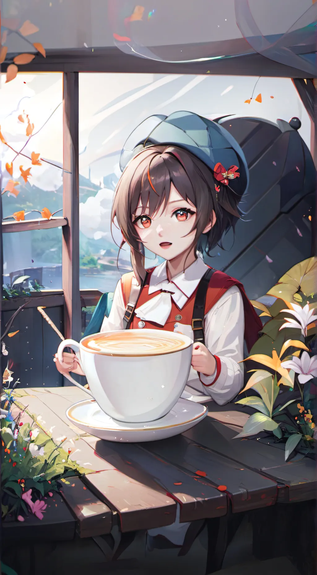 ai character: Rose background