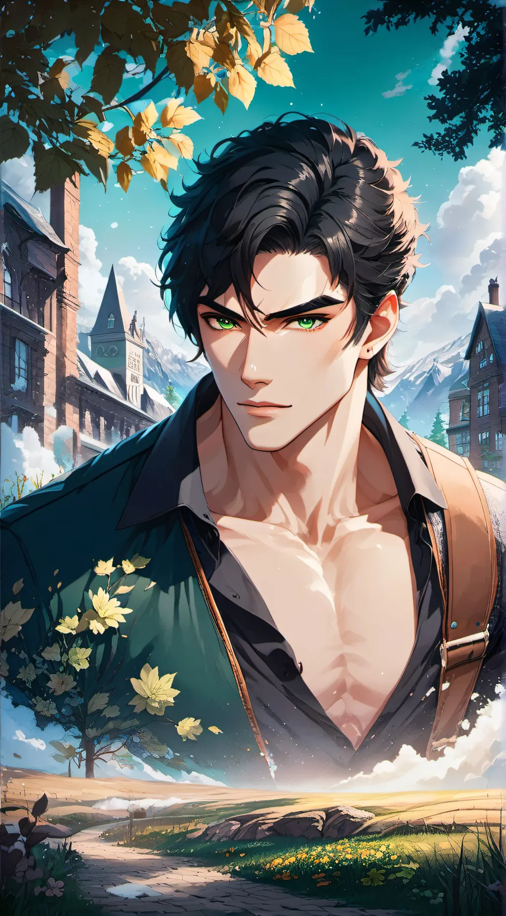 ai character: Salin background