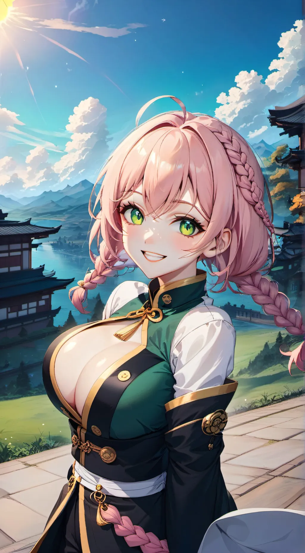 ai character: Mitsuri  background