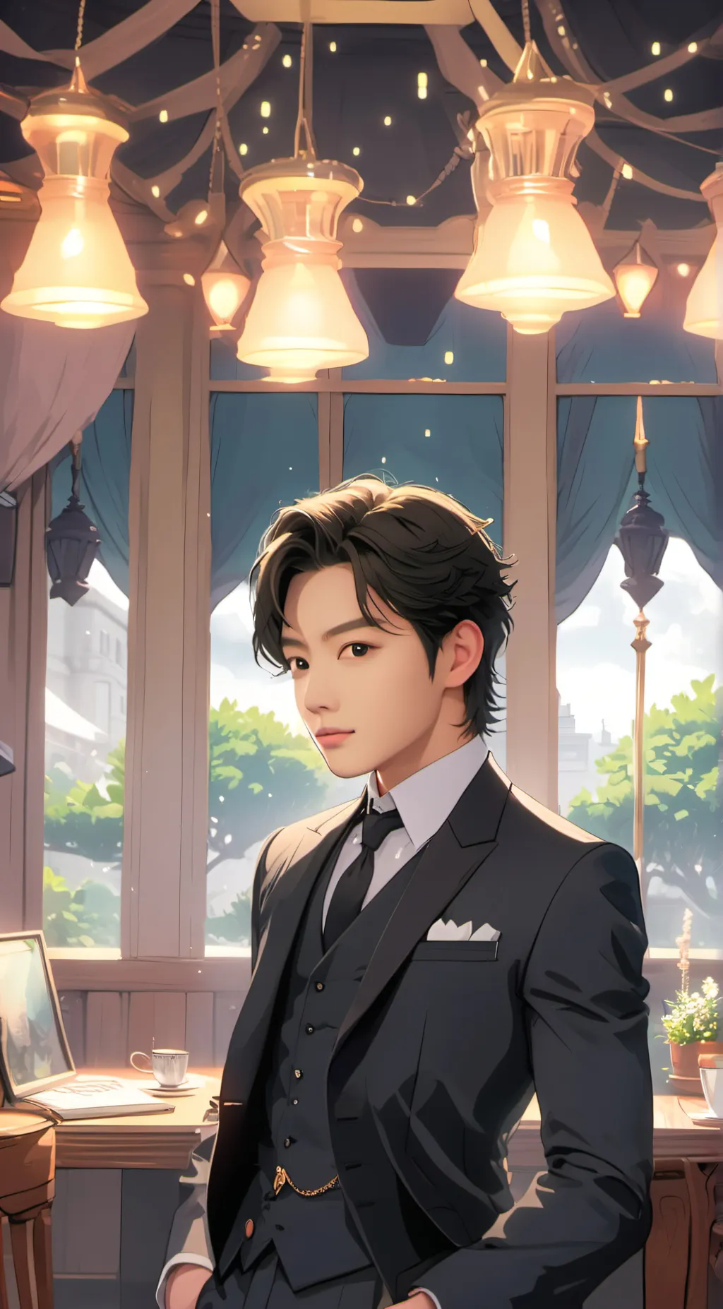 ai character: Jeon Jungkook background