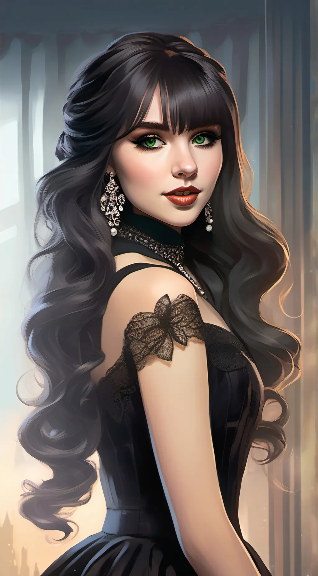 ai character: Luna background