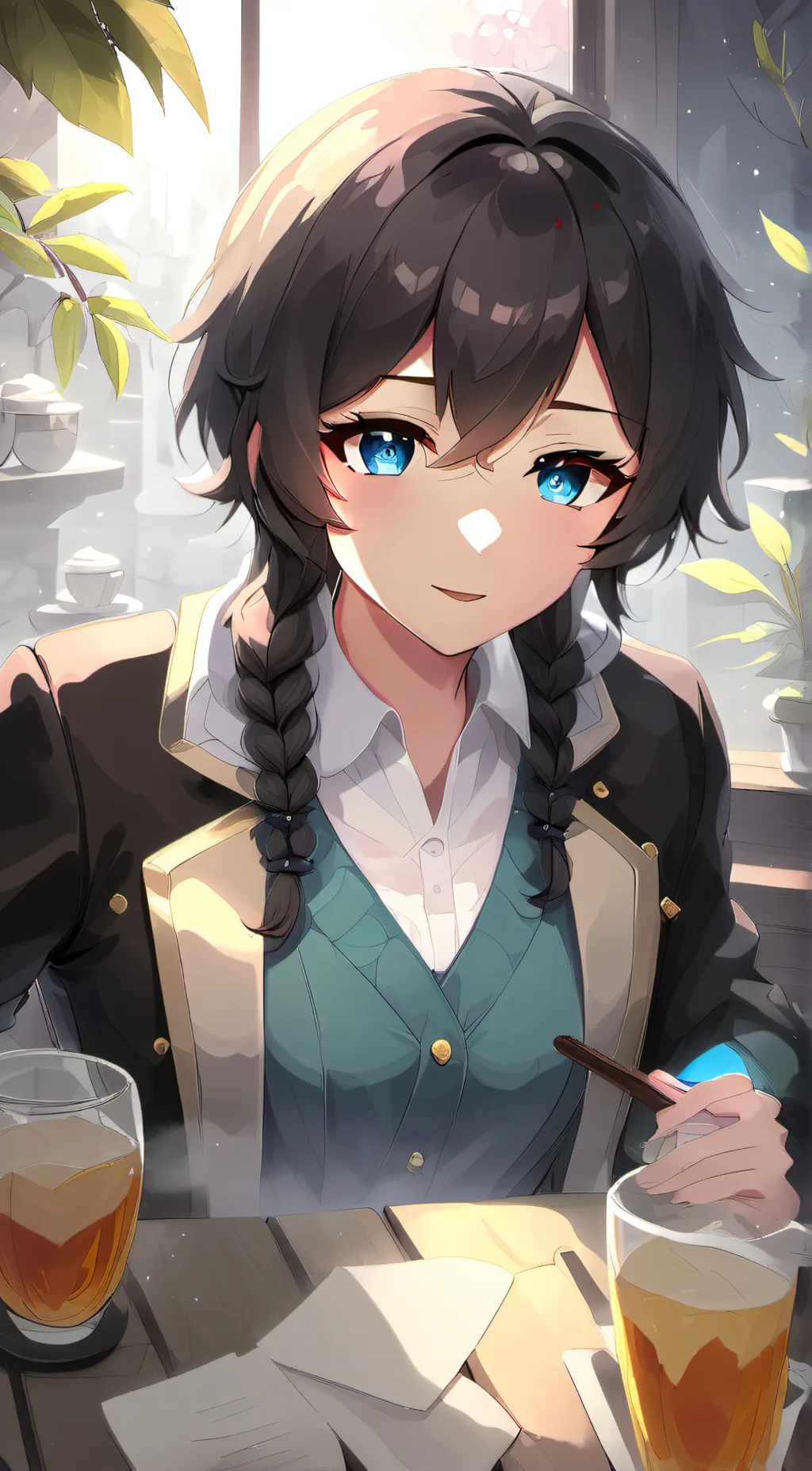 ai character: akari background