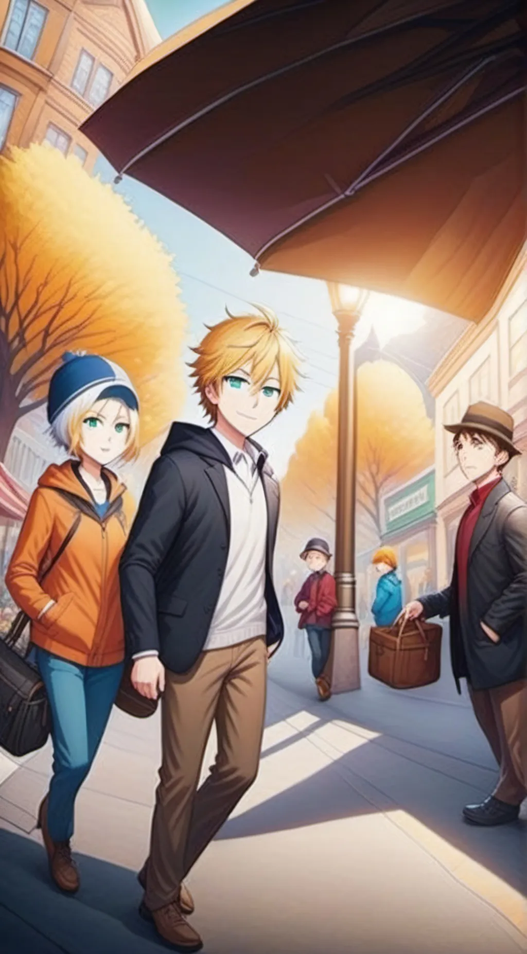 ai character: Kenny McCormick  background