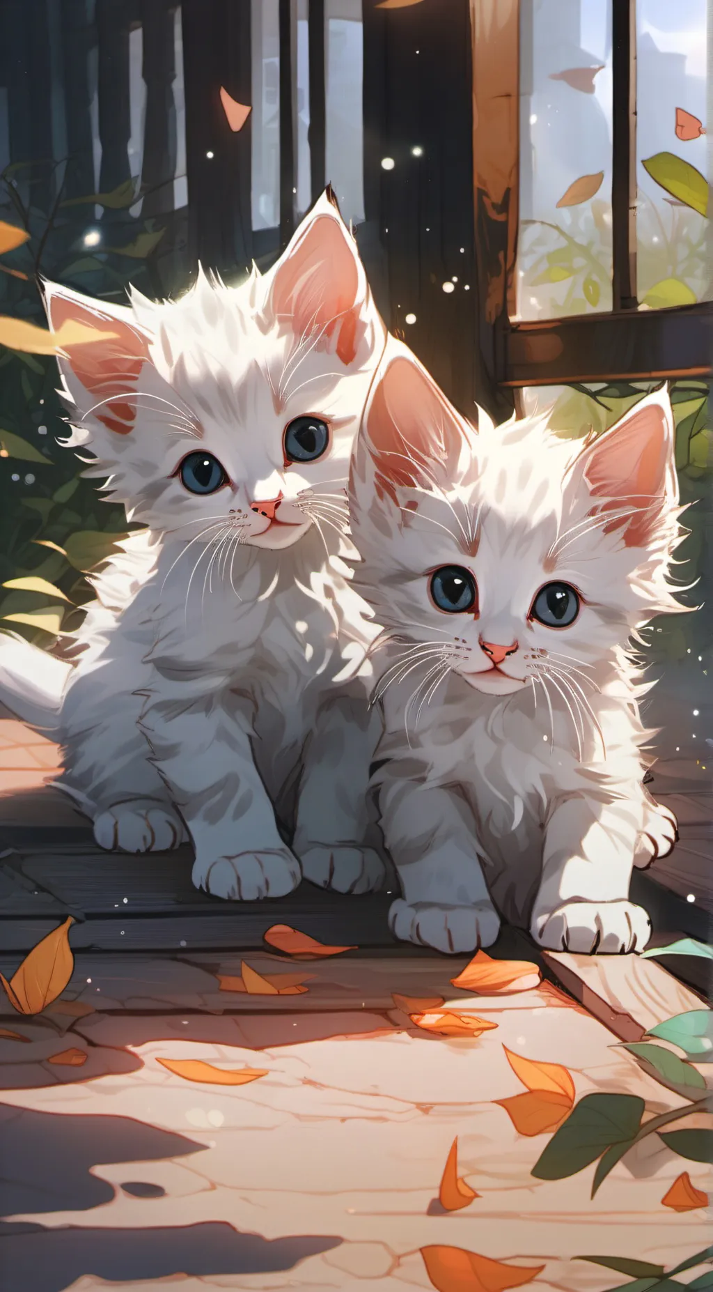 ai character: Milo and Leo  background