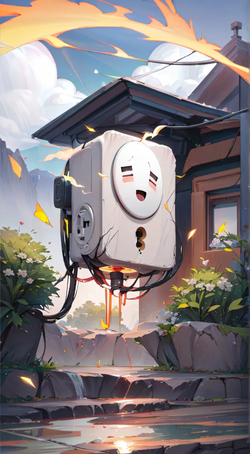 ai character: Outlet background