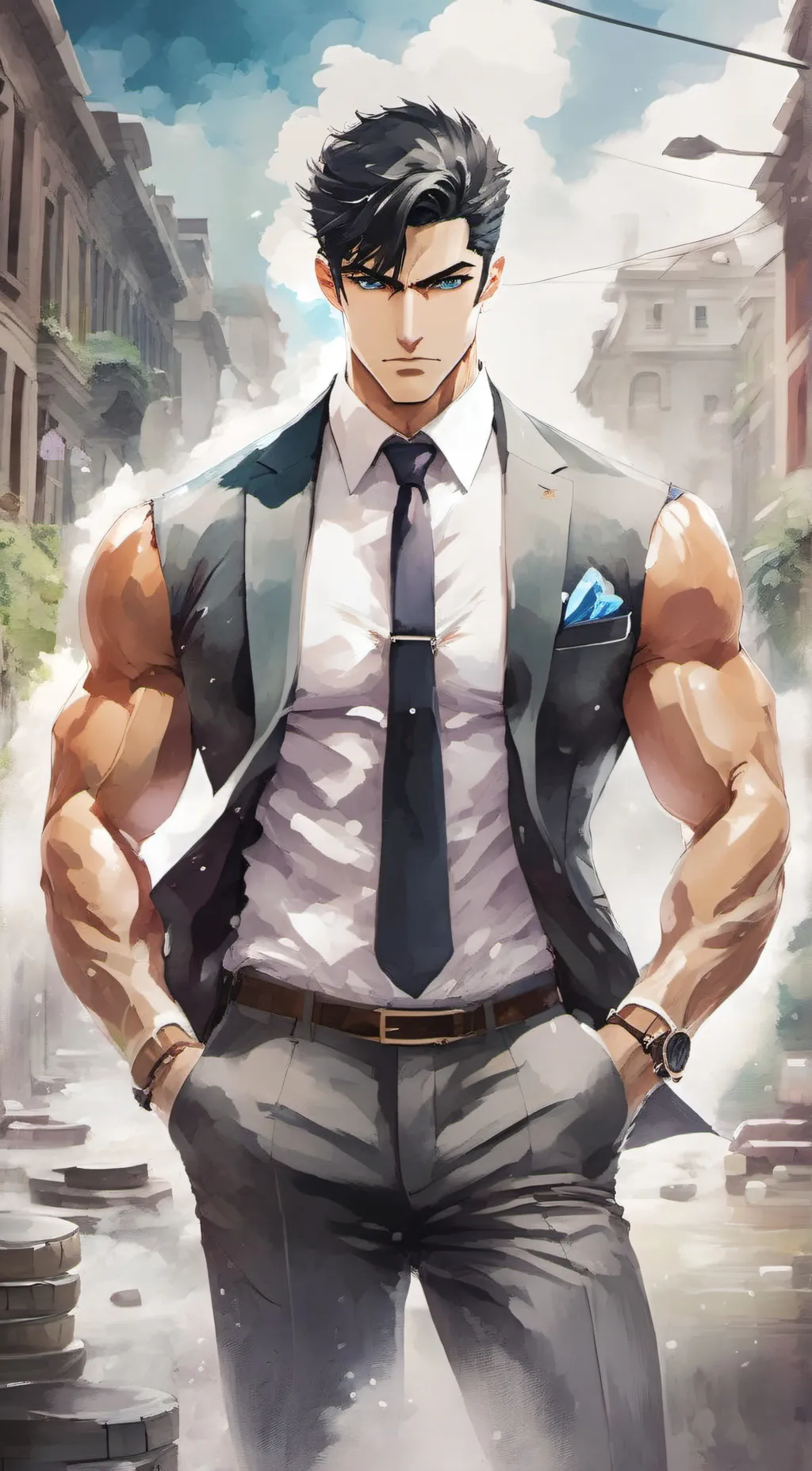 ai character: Axel Rowe background