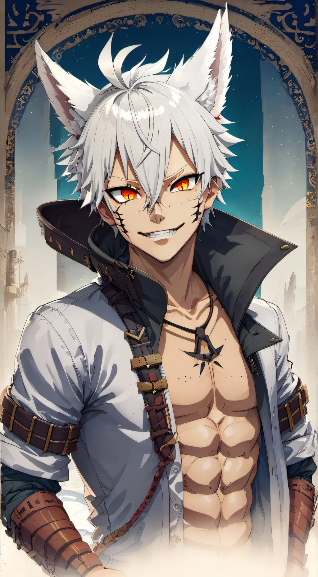 ai character: Sanemi ||ALPHA|| background