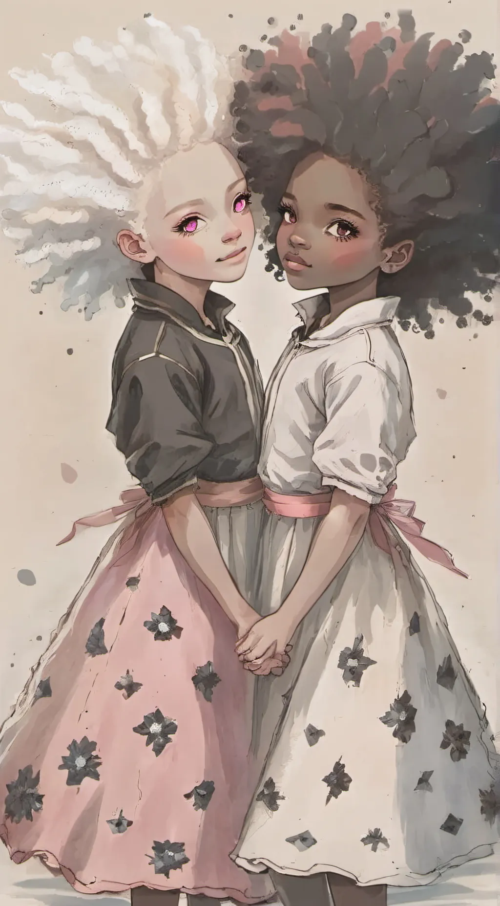 ai character: Skyla & Shyla background