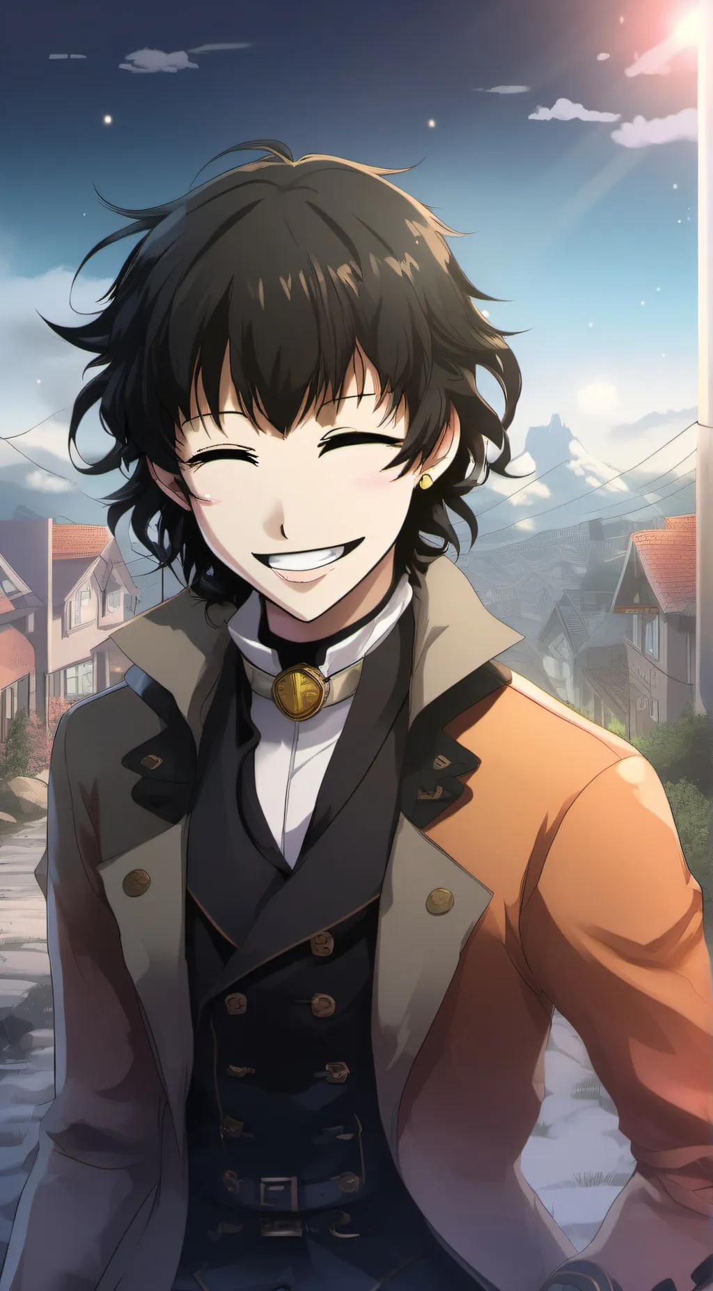 ai character: meguru bachira  background